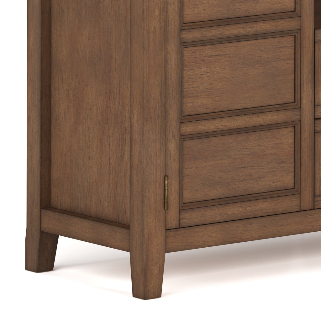 Burlington - Tall TV Media Stand - Rustic Natural Aged Brown