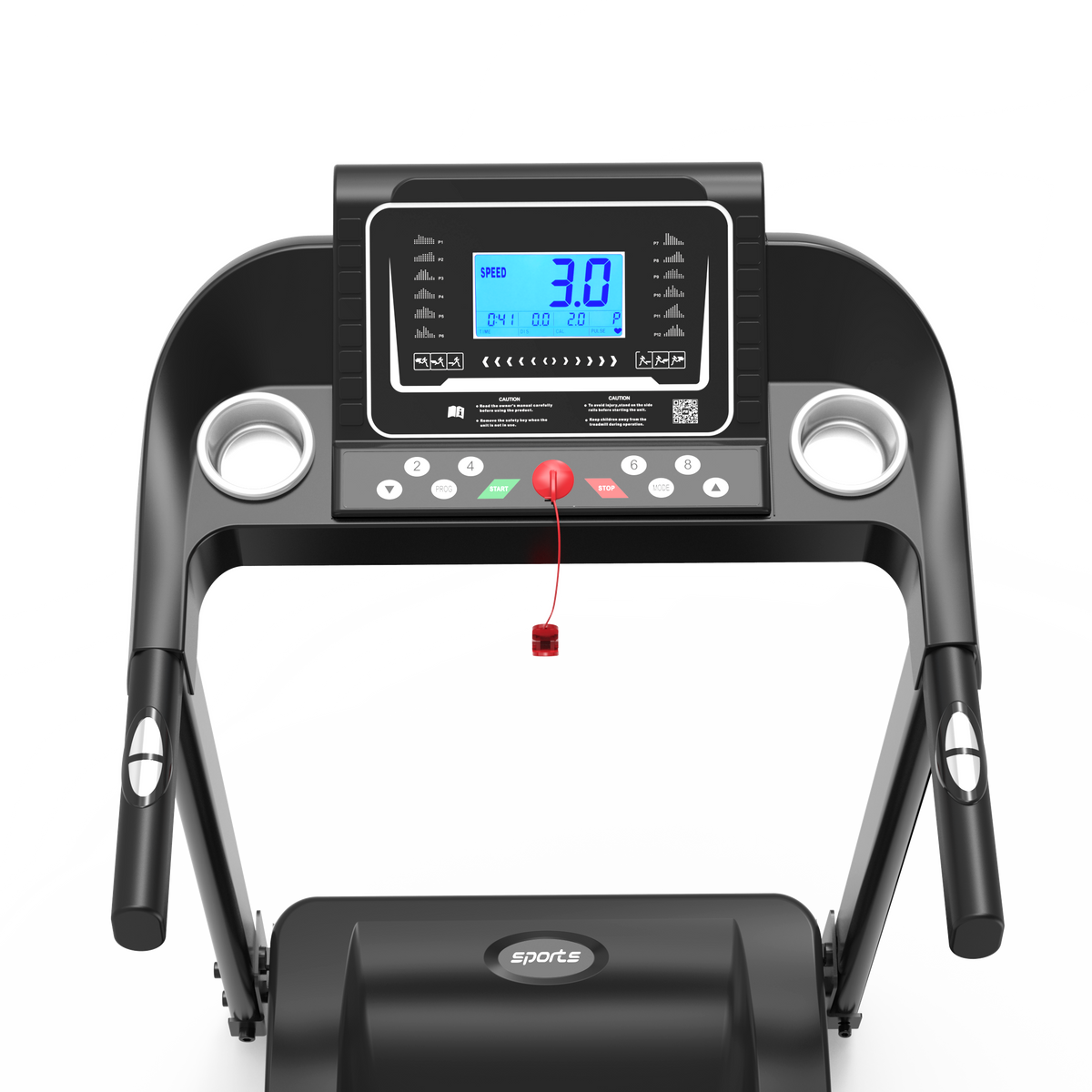 Fitshow App Home Foldable Treadmill with Incline, Folding Treadmill for Home Workout, Electric Walking Running Treadmill Machine 5' LCD Screen 250 LB Capacity Bluetooth Music