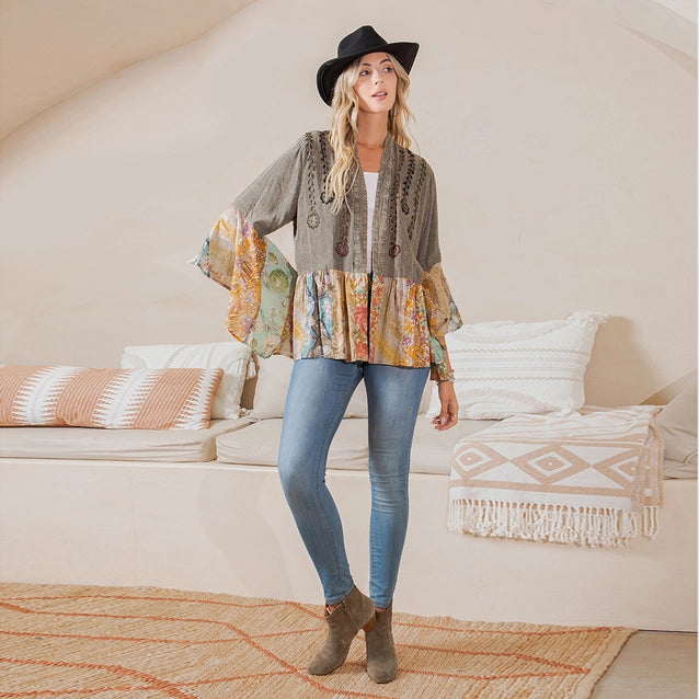 Young Threads Vintage Bohemian : Patchwork Shirt