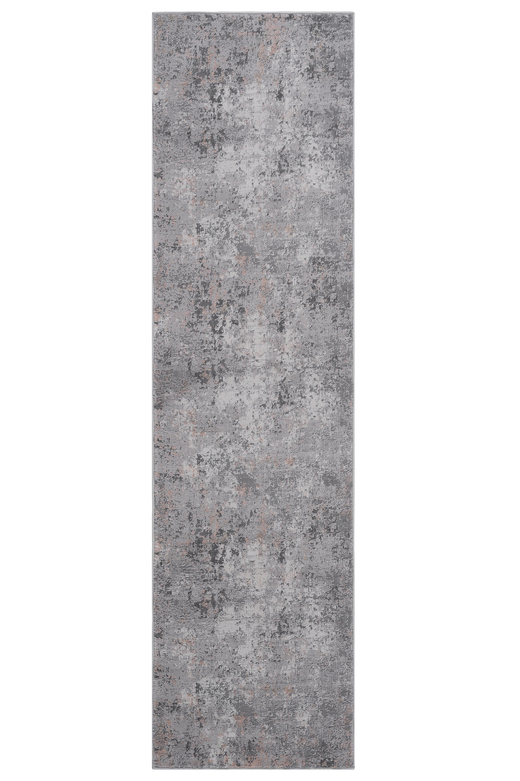 NAAR MARFI Collection 2X8 Grey / Multi / Abstract Runner Rug