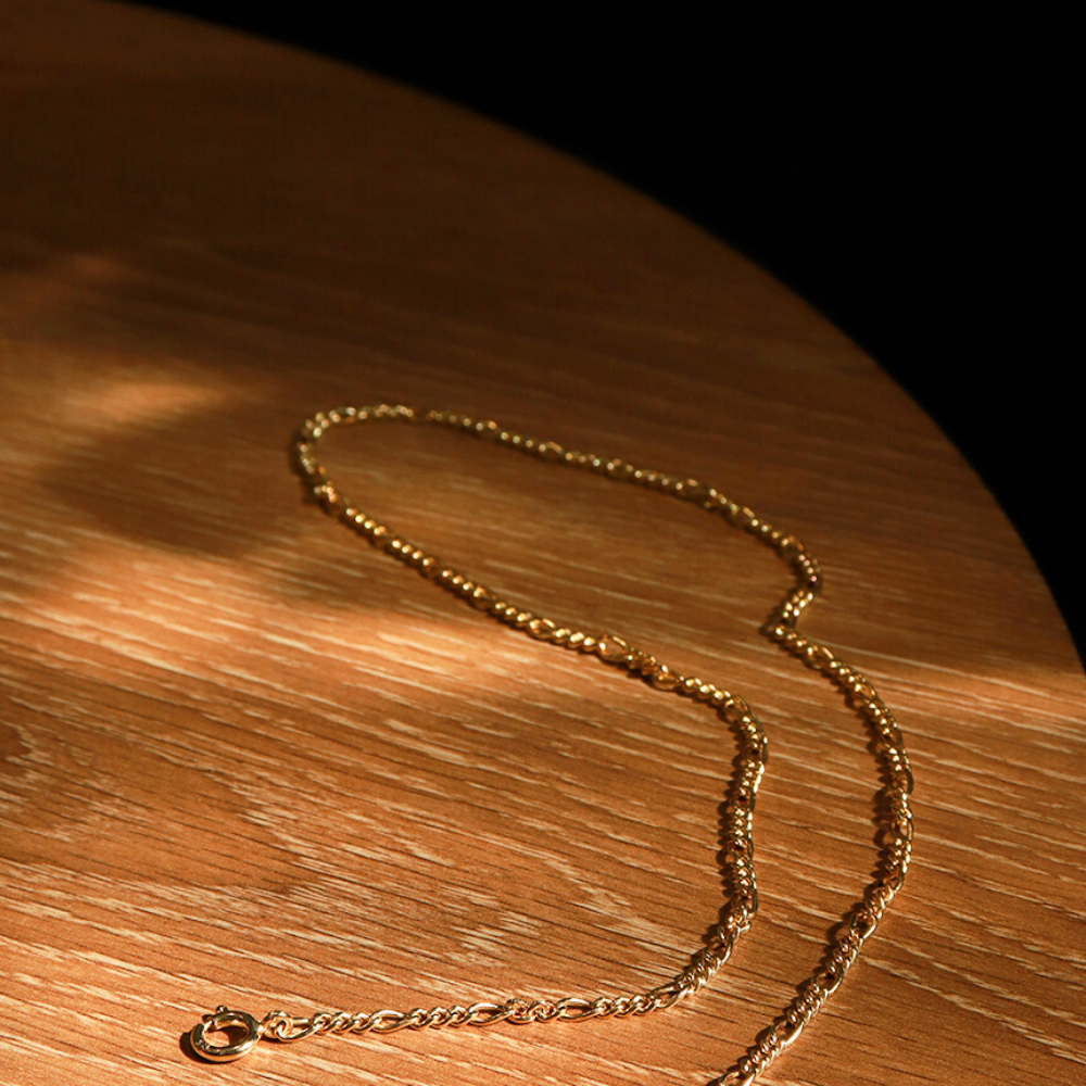 Amorette Chain Necklace, 18k Gold-Plated Vermeil, 50cm