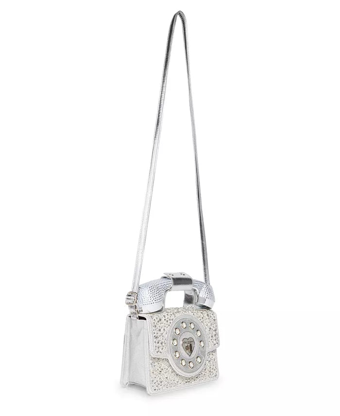 Betsey Johnson Party Line Faux Rhinestone Phone Bag
