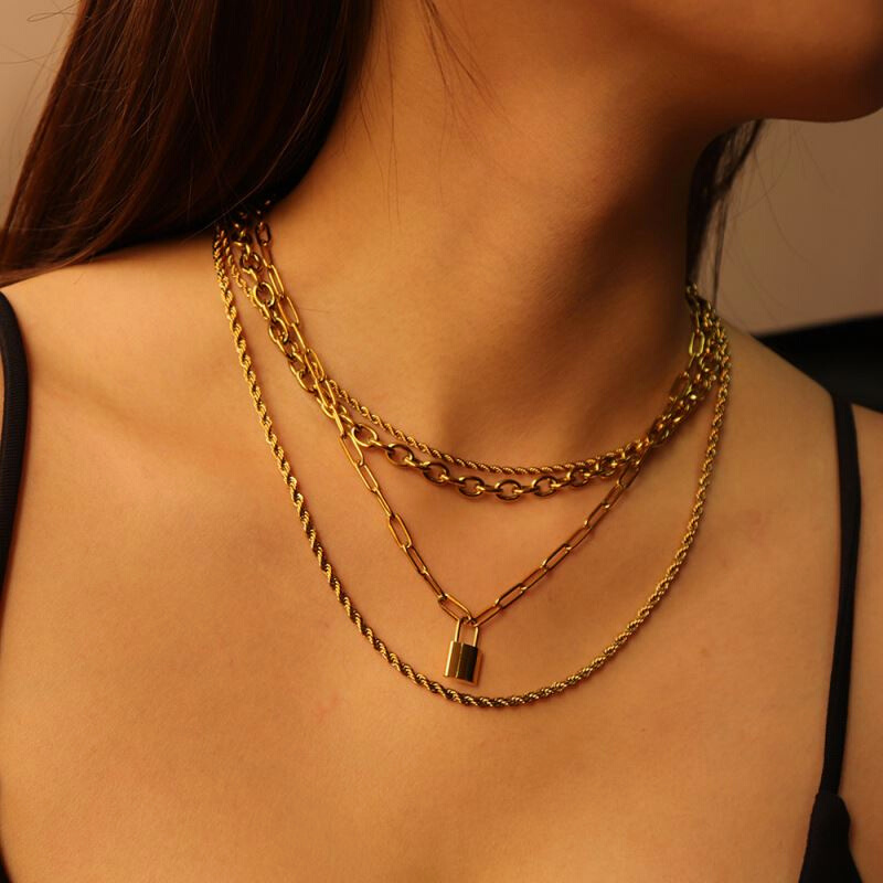 Arnaude Hardy 18k Gold-Plated Stainless Steel Necklace