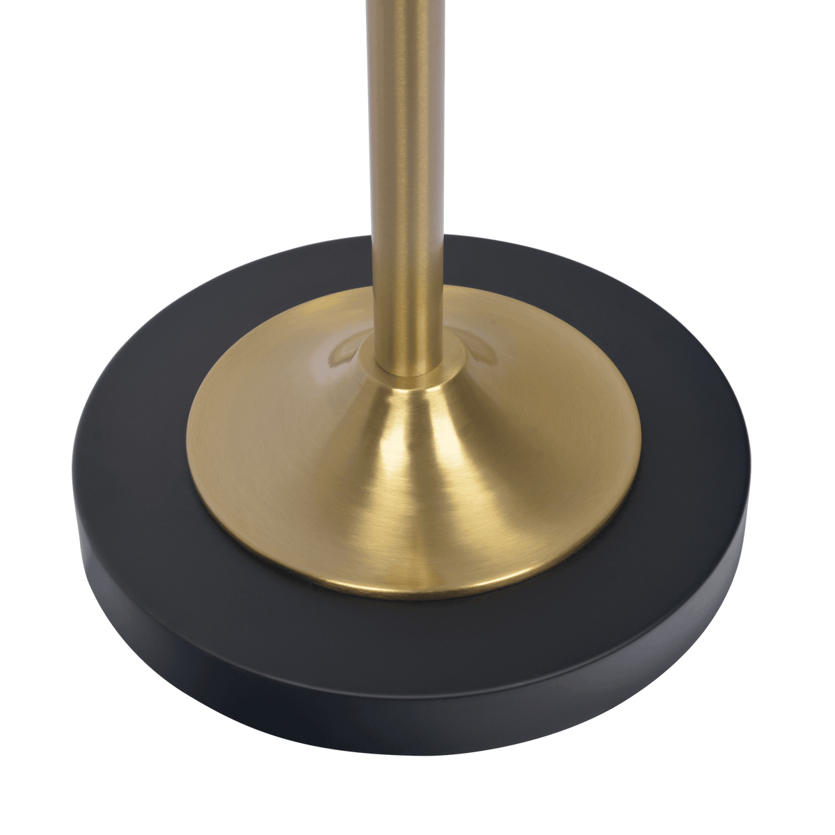 Axis Brassed Gold Floor Lamp with 4-Way Switch Double Spots with Metal Base