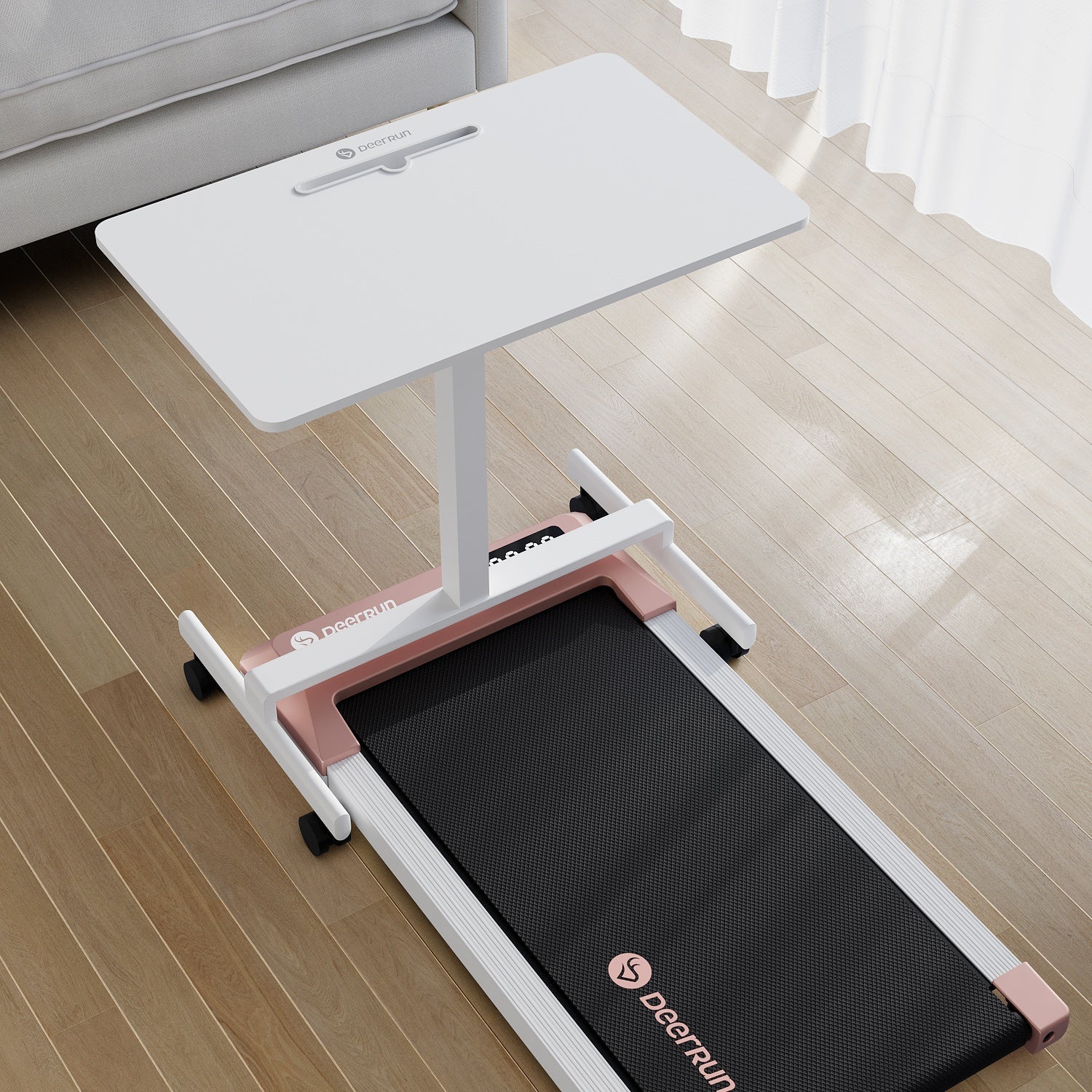 DeerRun Q1 Urban Mini Under-Desk Treadmill with Remote Control