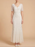 Embellished Bridal Gown with Cape Sleeves | 51221