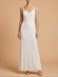 Lara Beaded Spaghetti Strap Sheath Gown | 51226