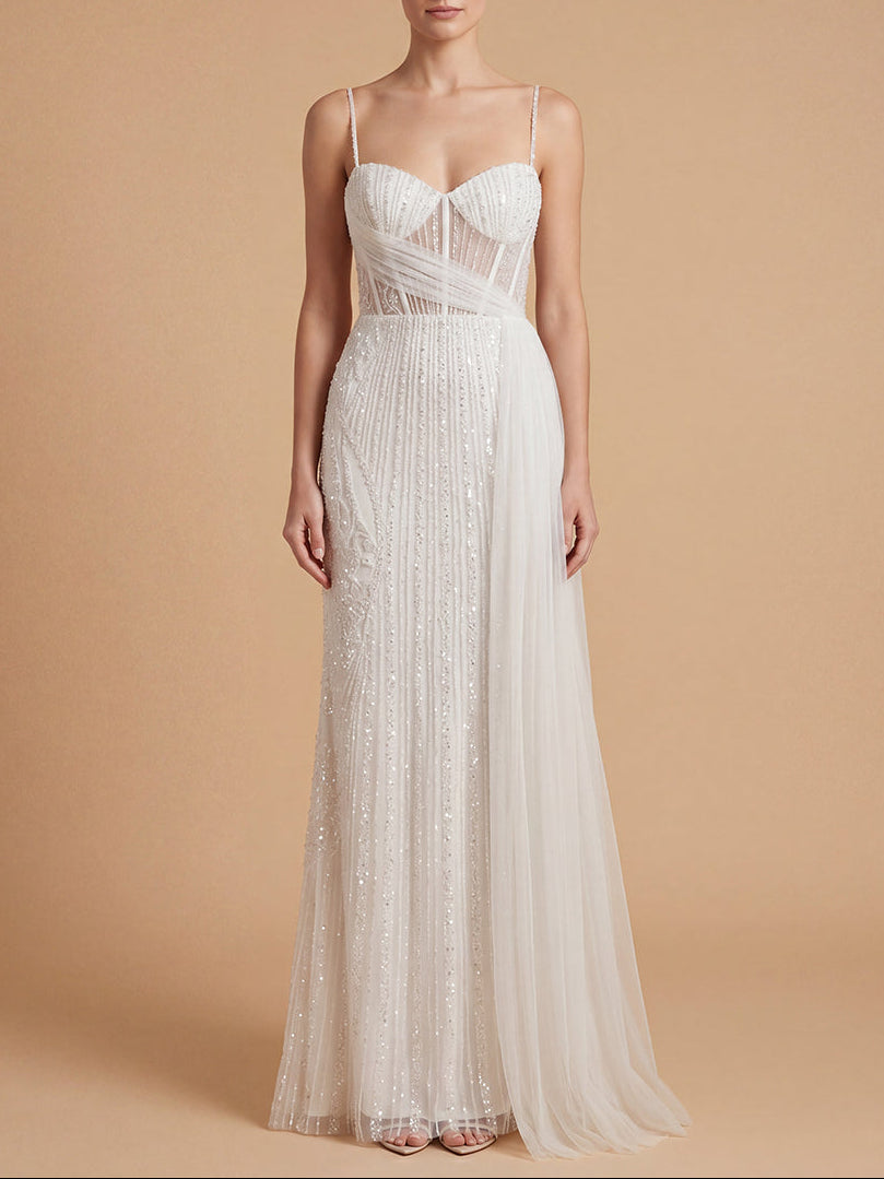 Bridal Draped Corset Gown | 51229