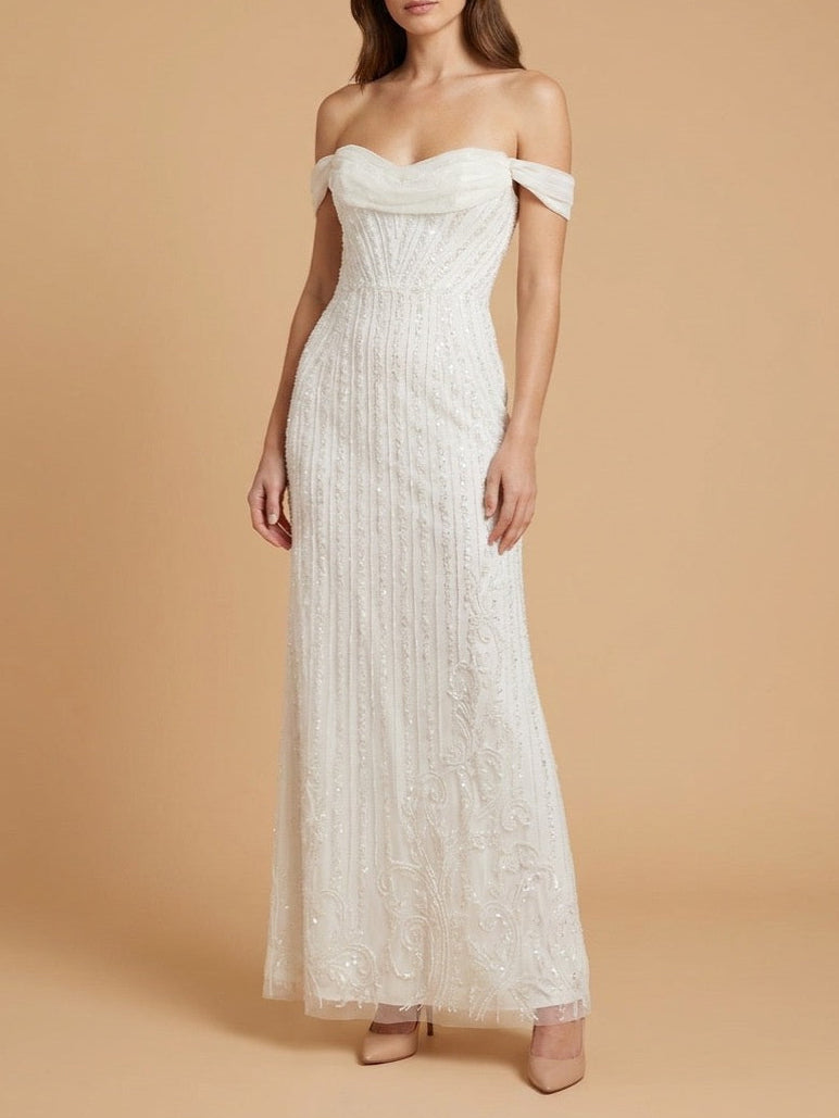 Off Shoulder Corset Bridal Gown | 51238