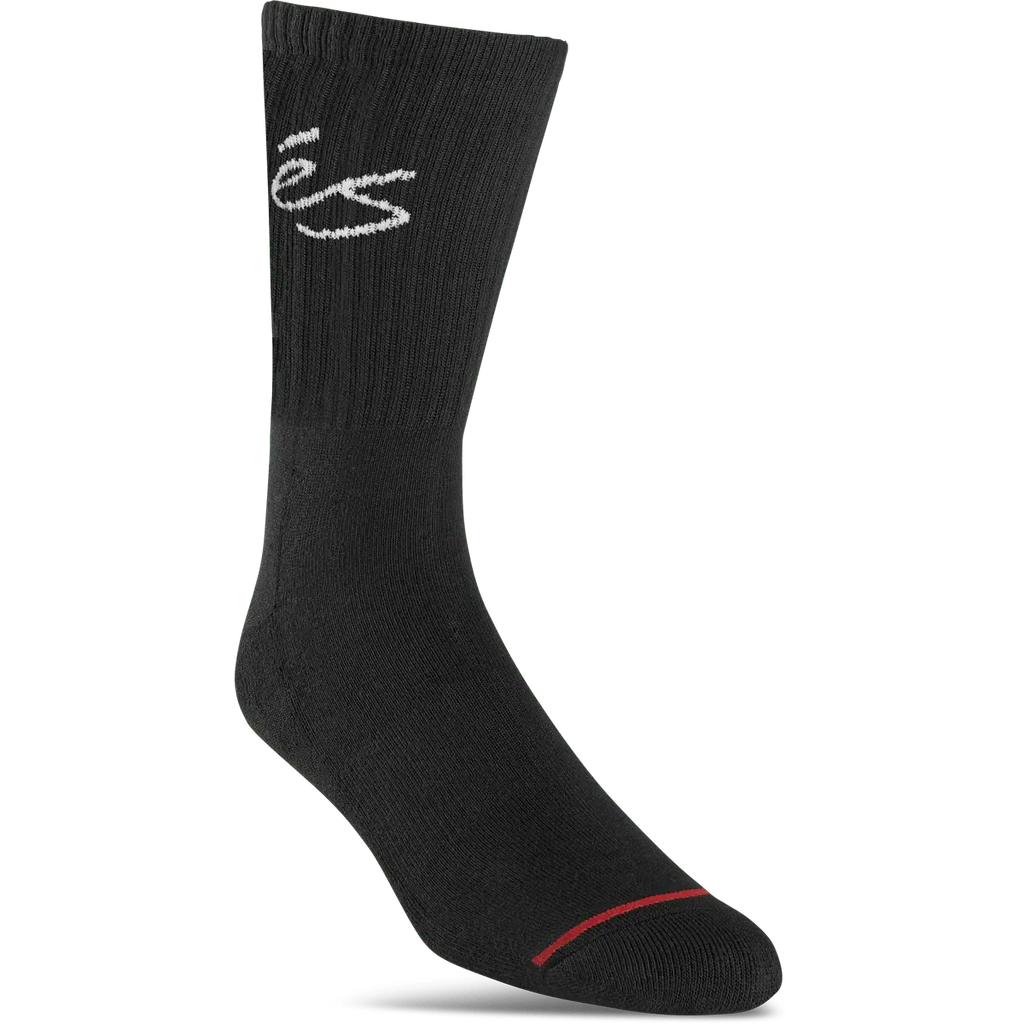 eS Script Crew Black Socks