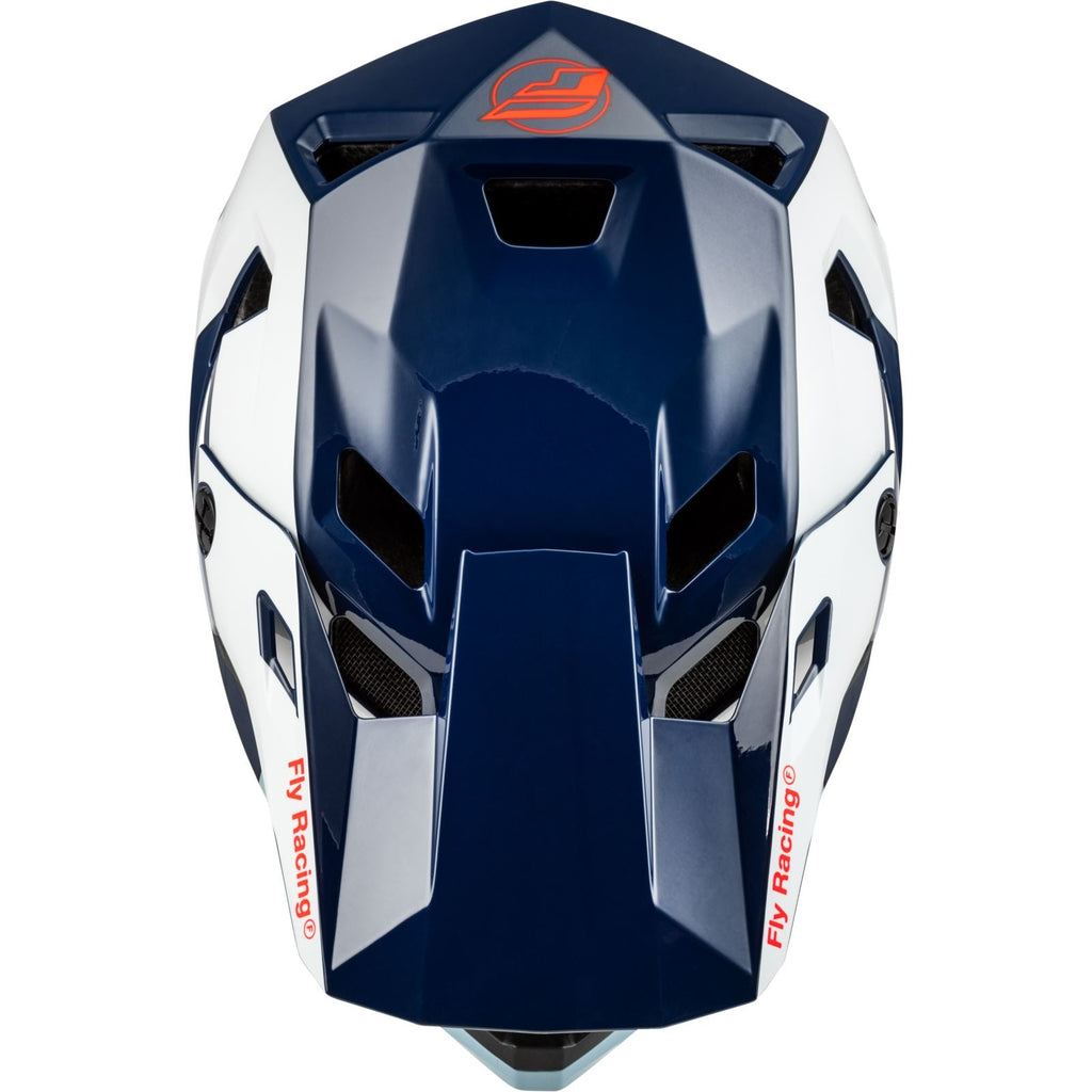 Fly Racing Youth Rayce (2024) Full Face Helmet - Red/White/Blue