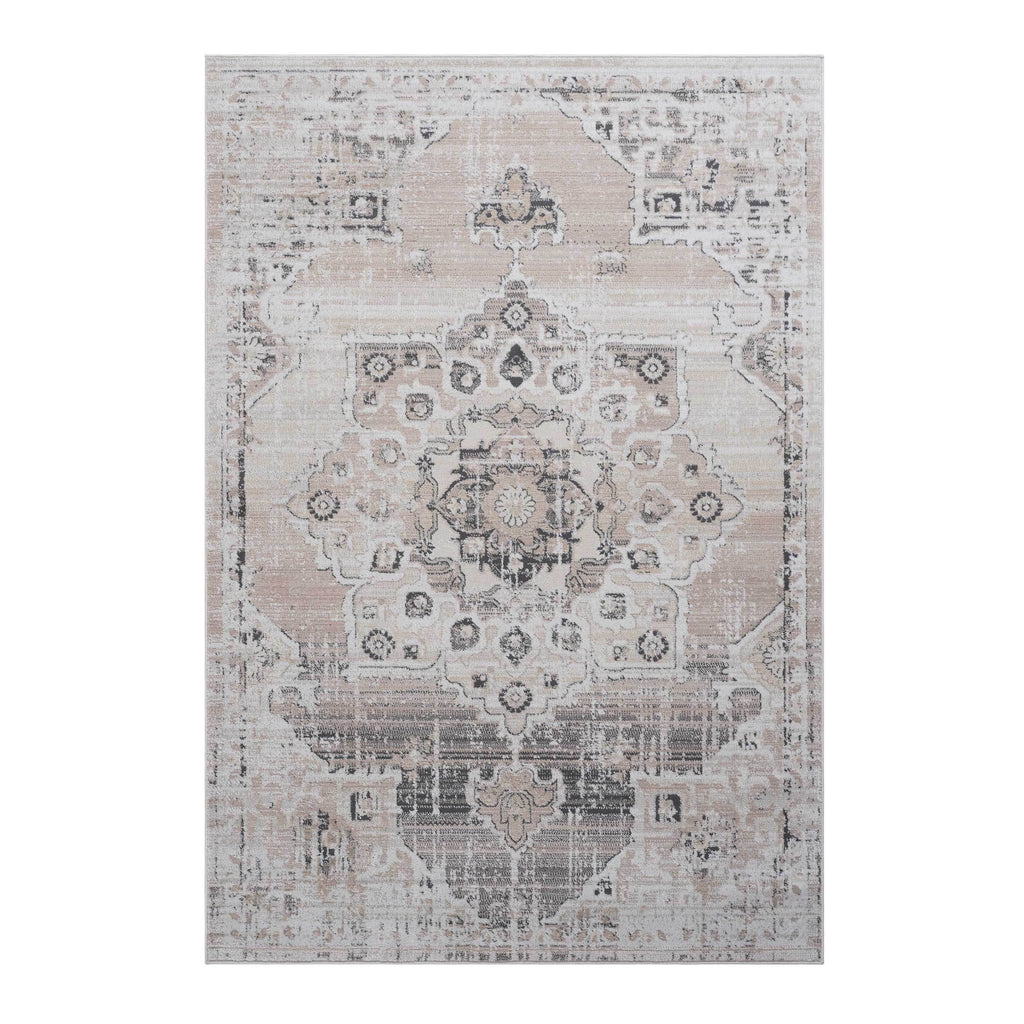 NAAR PAYAS Collection 8X10 Cream / Beige / Medallion Area Rug