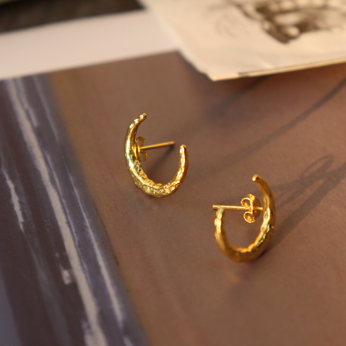 MOON CHARM EARRINGS