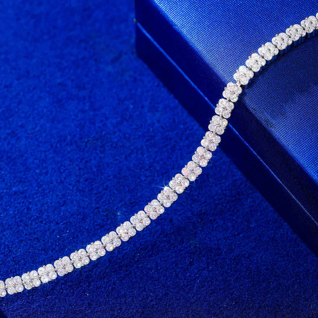 Élégance Lumière 4mm Moissanite Tennis Bracelet