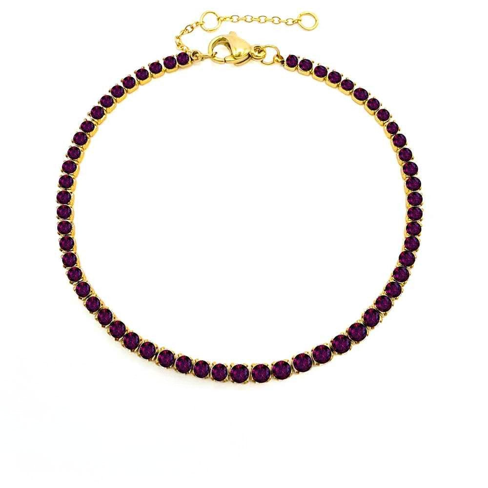 Éclat de Naissance  Personalized Birthstone Tennis Bracelet