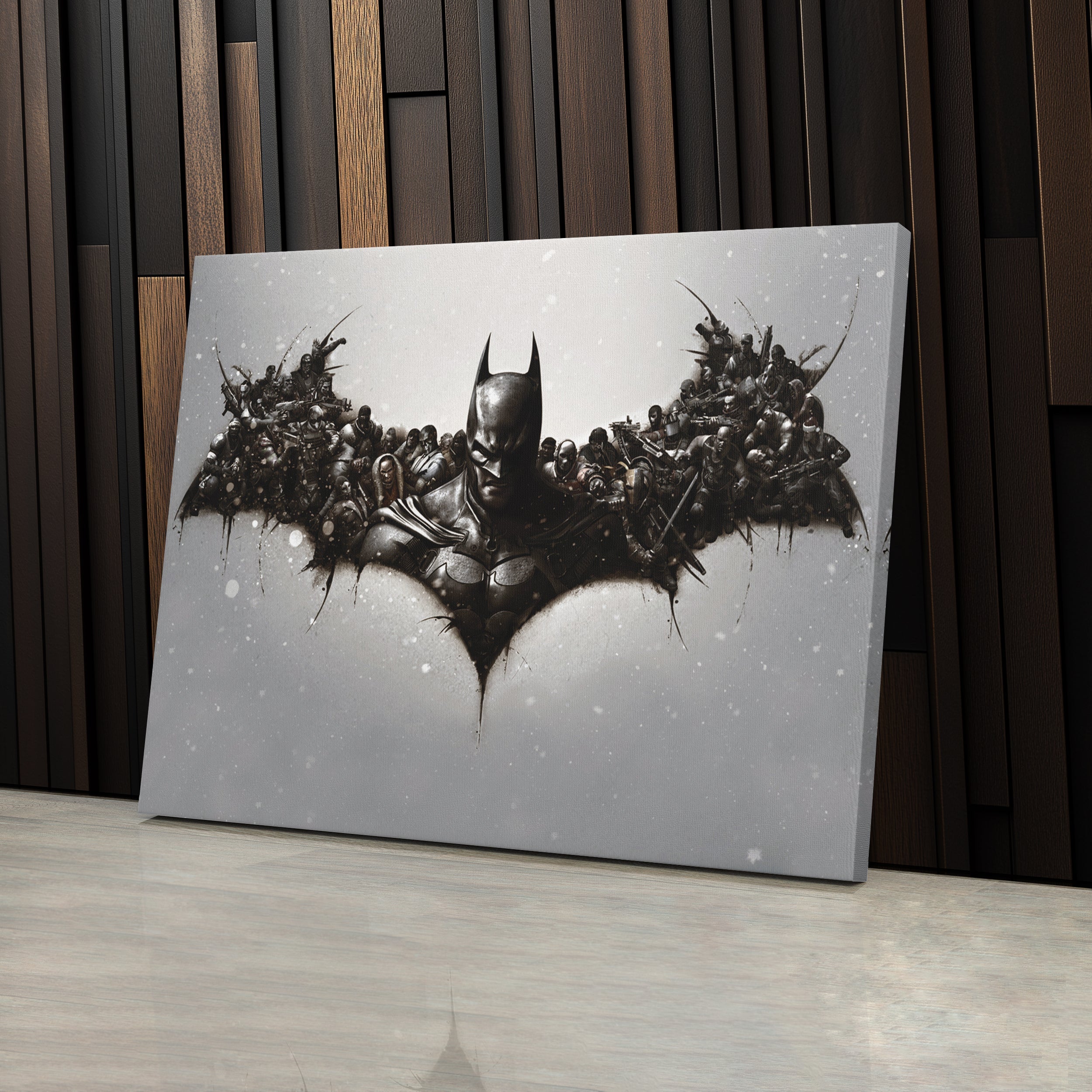 Batman Fallen Enemies Canvas – DC Comics Wall Art Gift for Superhero Fans & Kids
