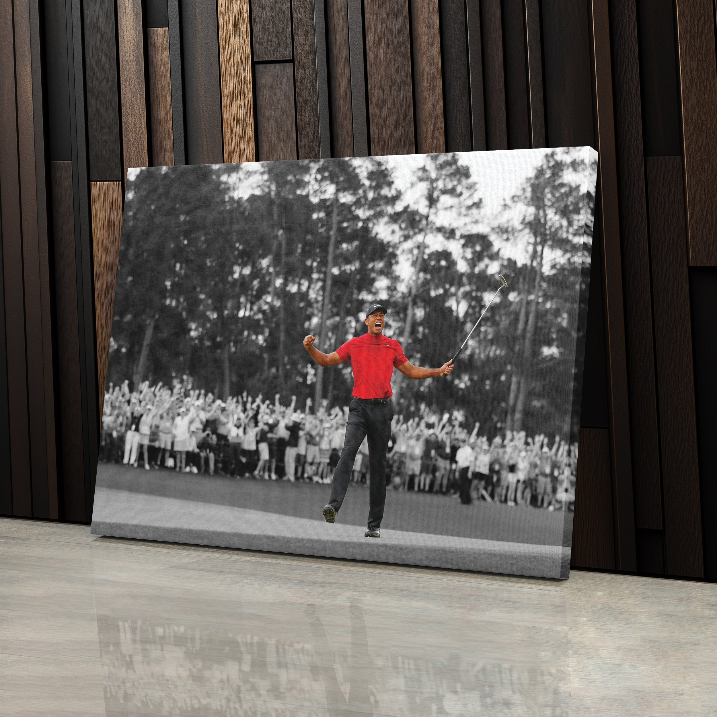 Tiger Woods Canvas Art – Masters 2019 Golf Wall Decor