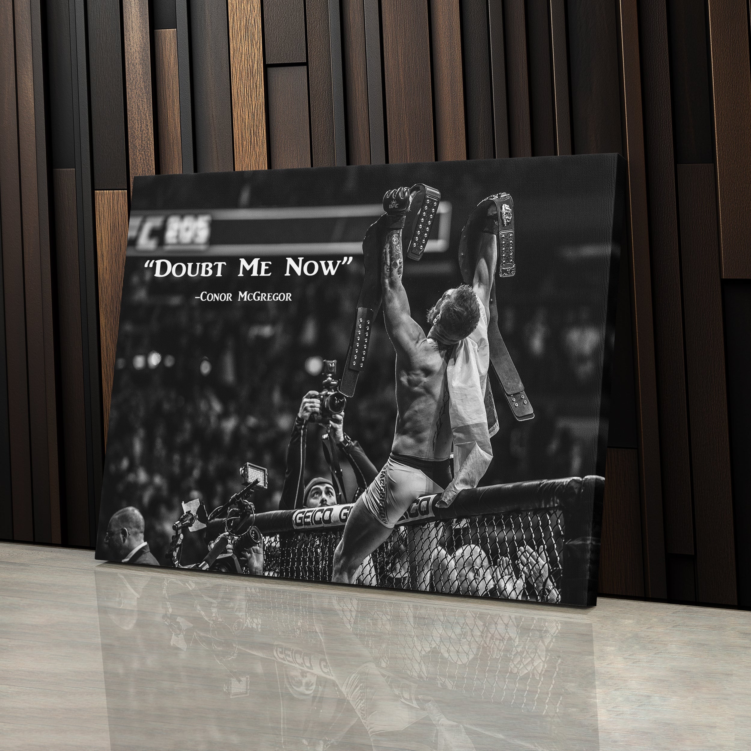 Conor McGregor Quote Canvas Art – MMA Wall Decor