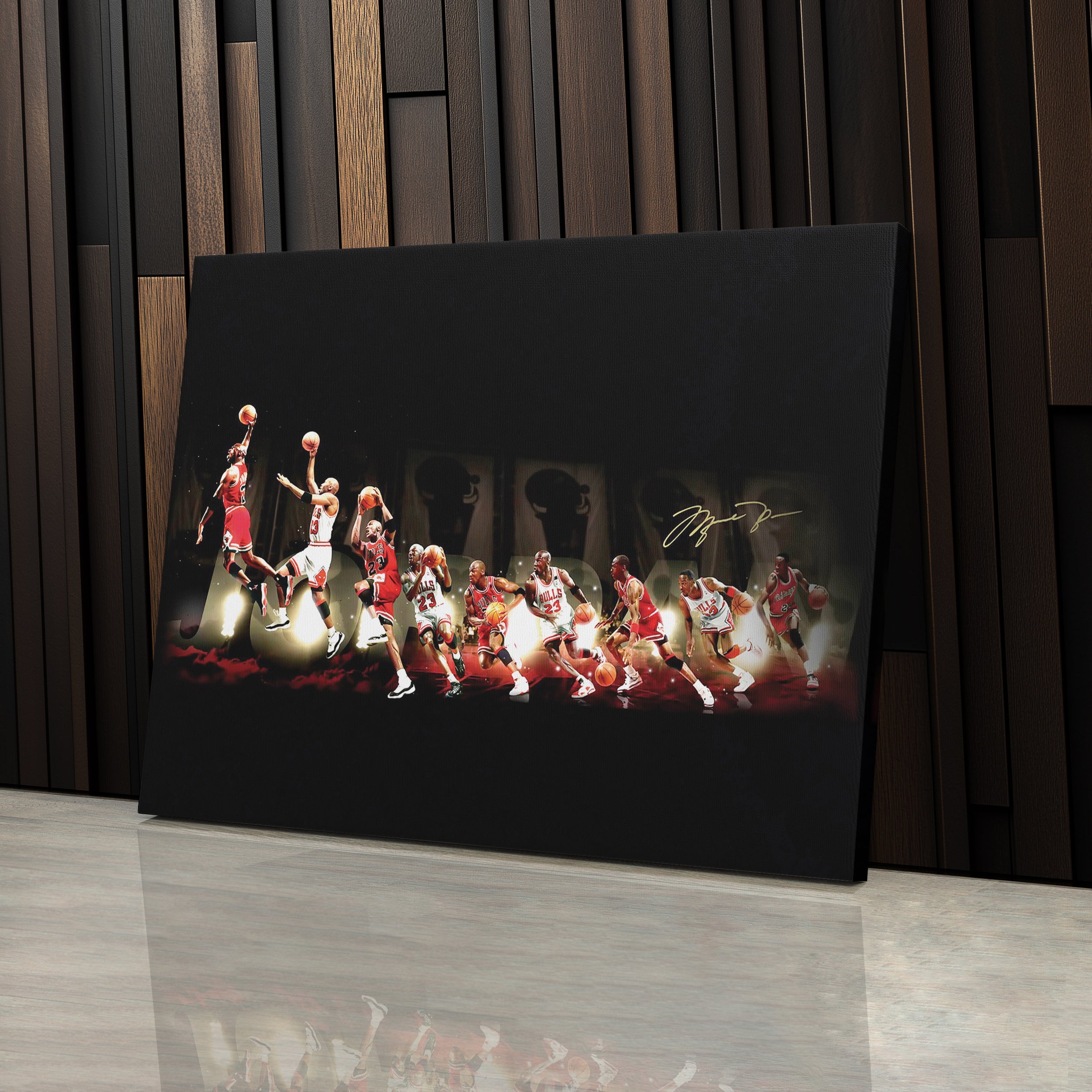 Michael Jordan Evolution Canvas – Chicago Bulls Wall Art Print for Sports Fans