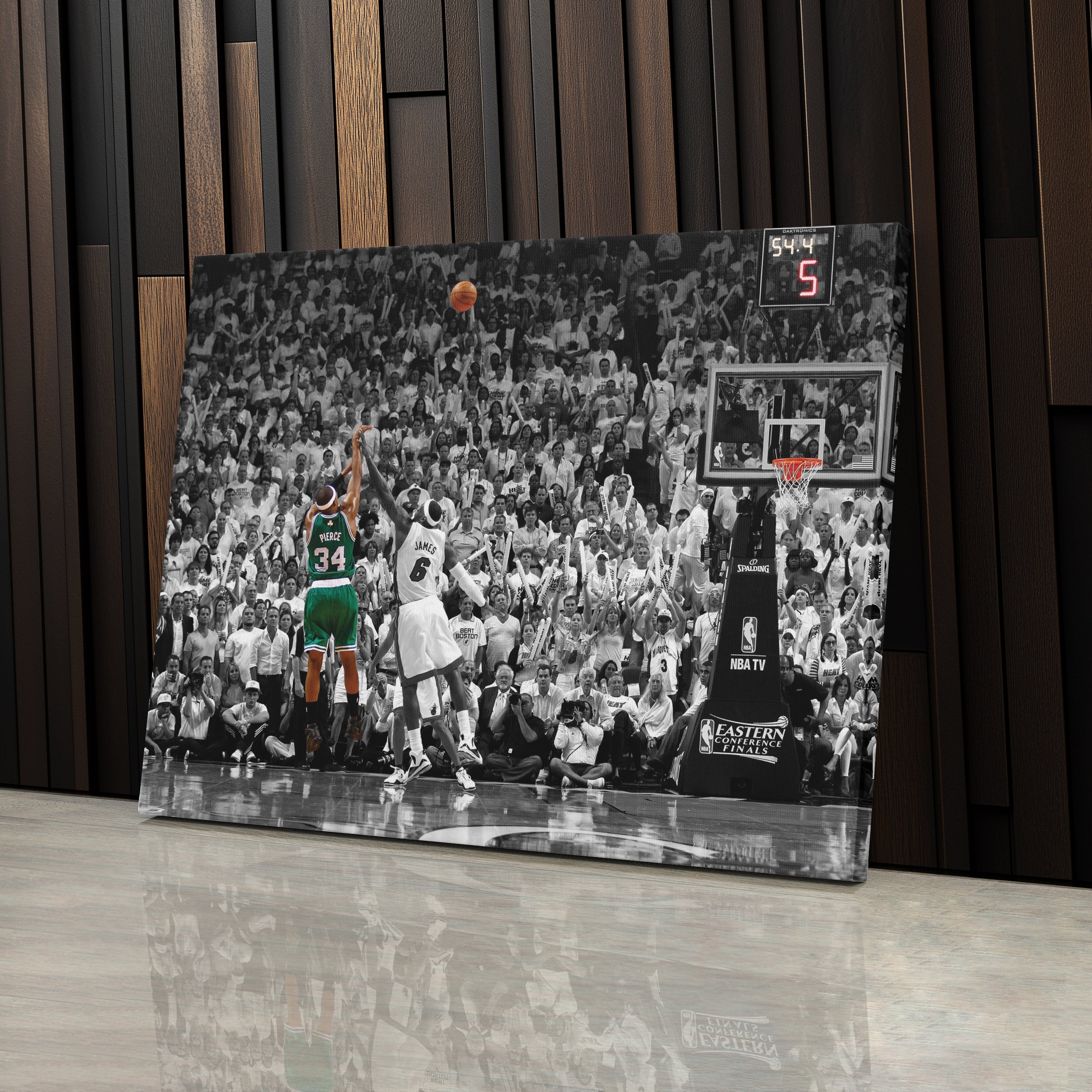 Paul Pierce Canvas Art – Clutch Shot Celtics Wall Decor