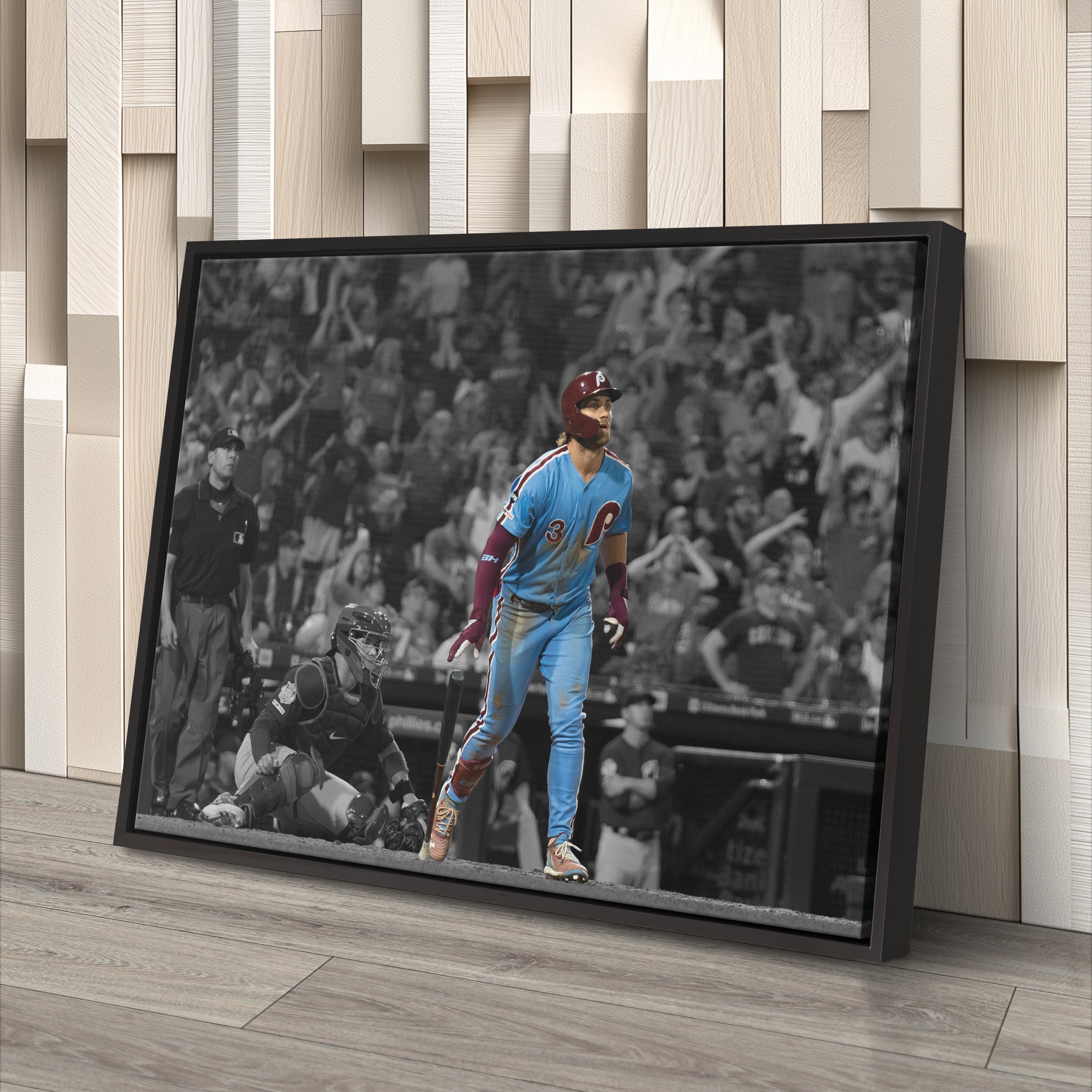 Bryce Harper Canvas Art - Phillies Grand Slam Wall Decor