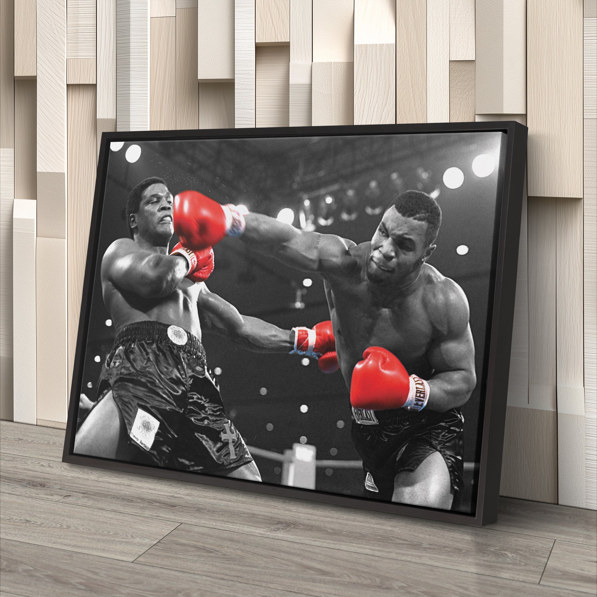 Mike Tyson vs Trevor Berbick Canvas Art – Boxing Wall Decor