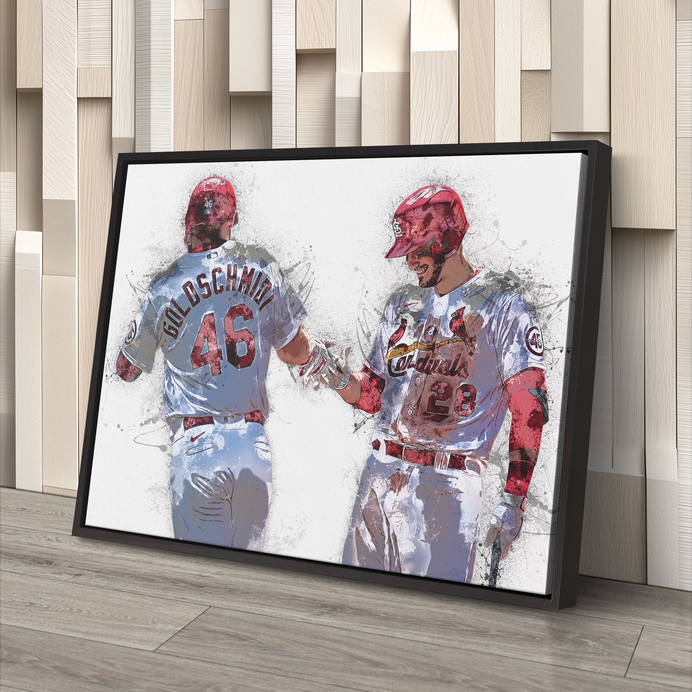 Paul Goldschmidt & Nolan Arenado Canvas Art – St. Louis Cardinals Wall Decor