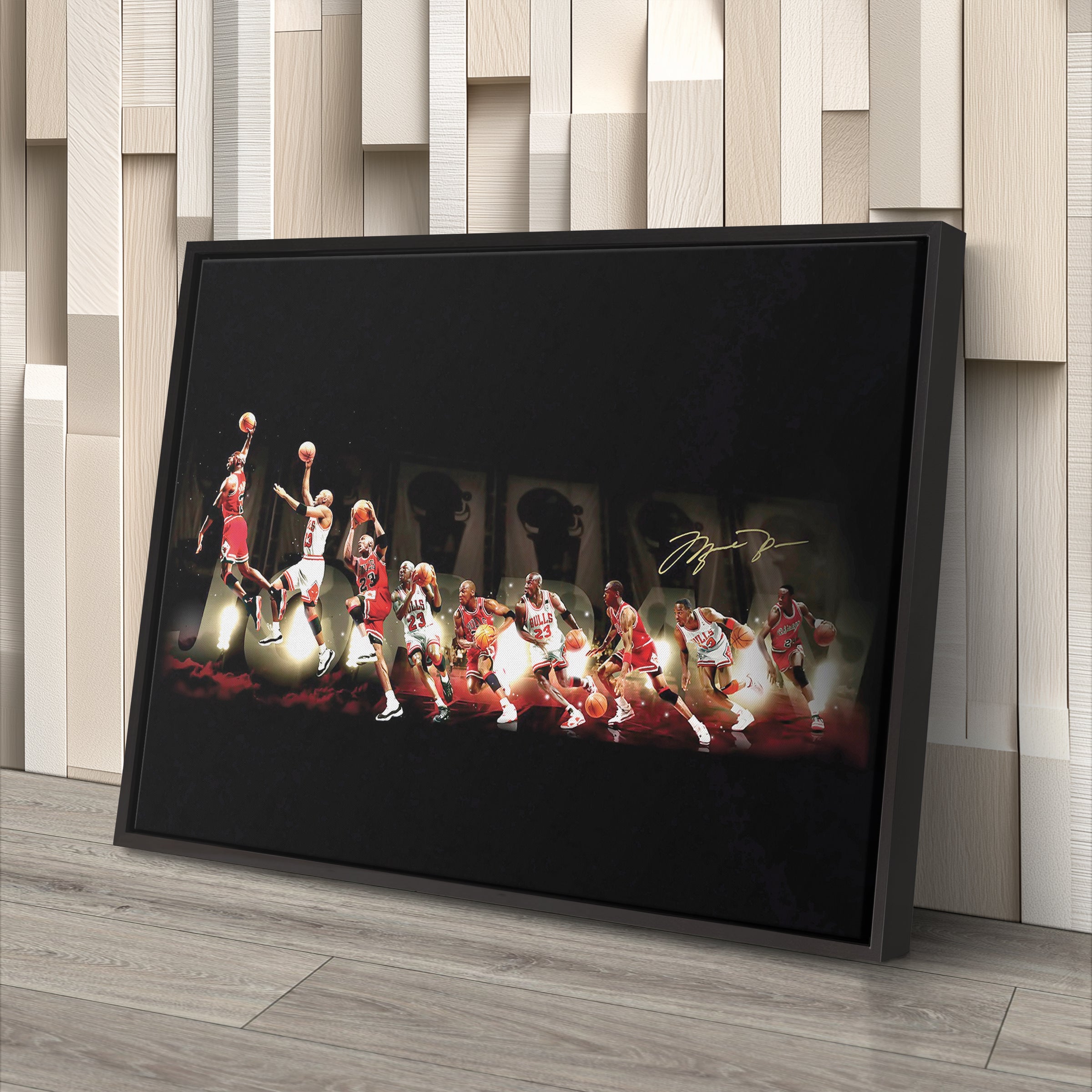 Michael Jordan Evolution Canvas – Chicago Bulls Wall Art Print for Sports Fans