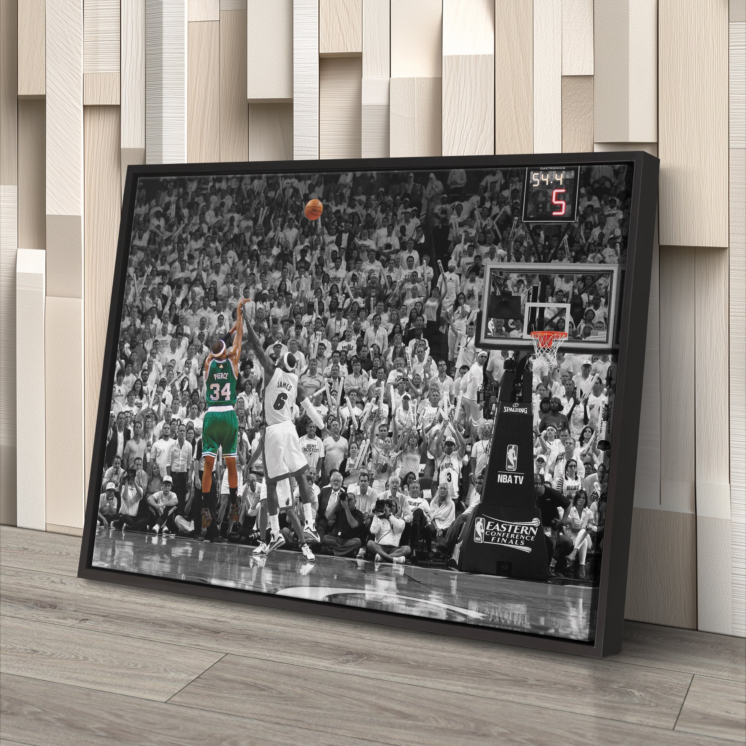 Paul Pierce Canvas Art – Clutch Shot Celtics Wall Decor