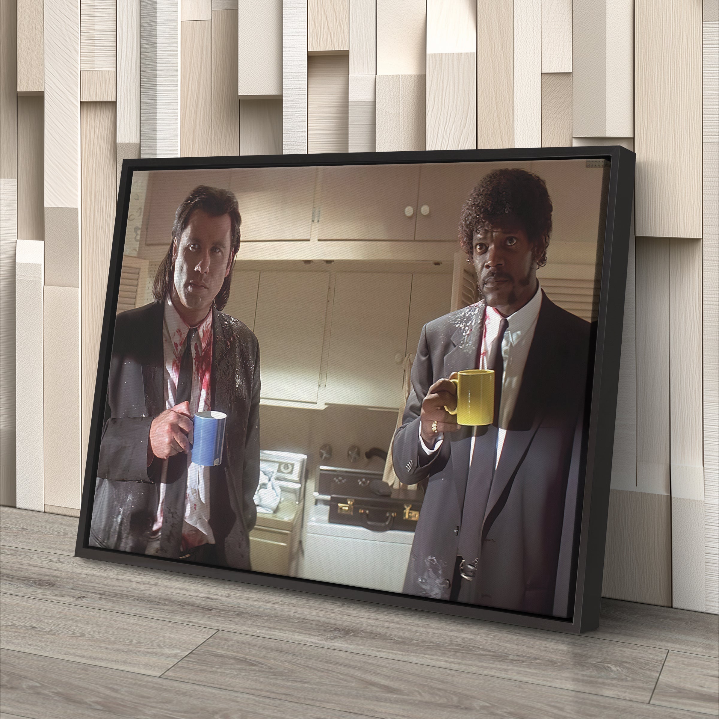 Pulp Fiction Coffee Scene Canvas – Tarantino Movie Wall Art
