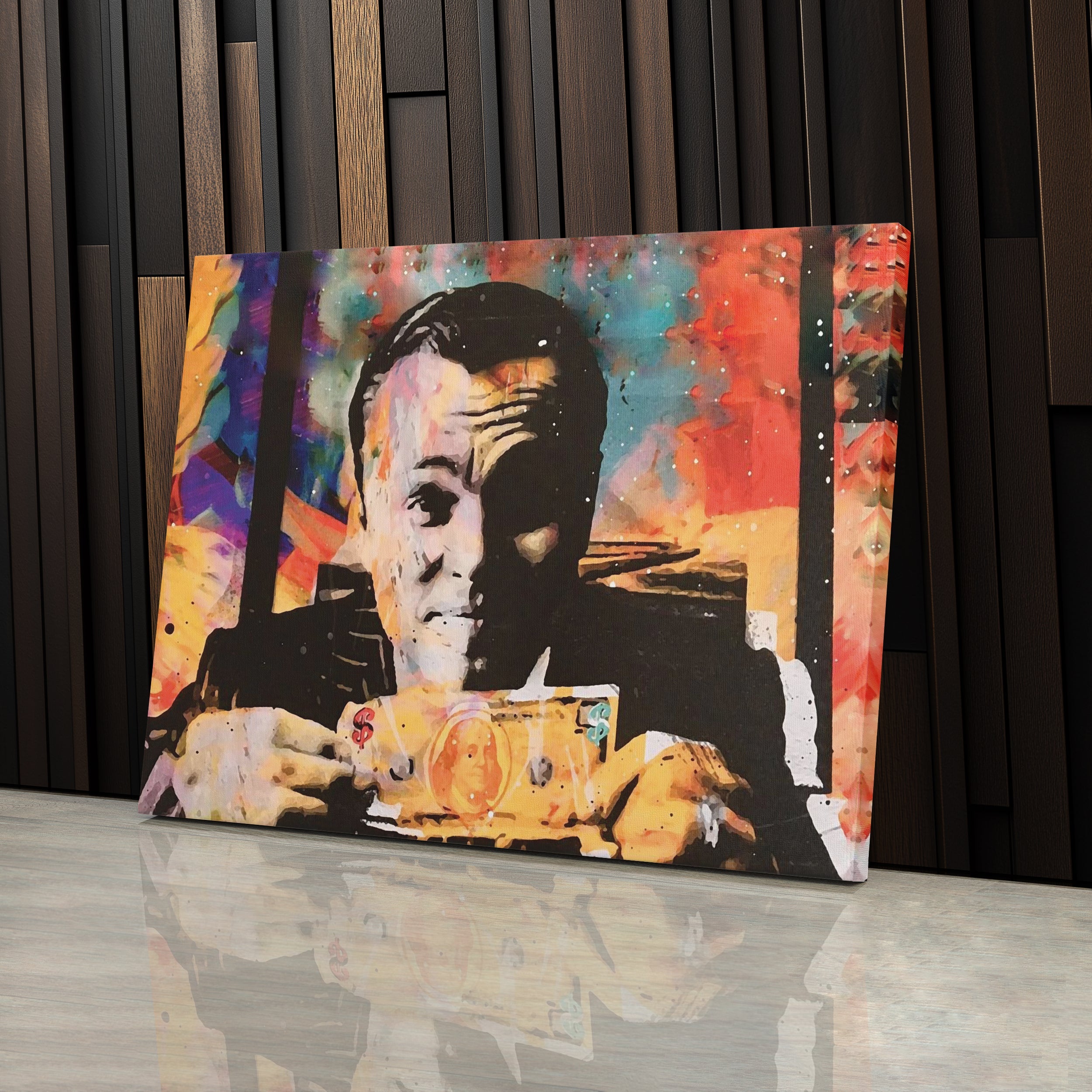 Wolf of Wall Street Canvas Art – DiCaprio Movie Decor