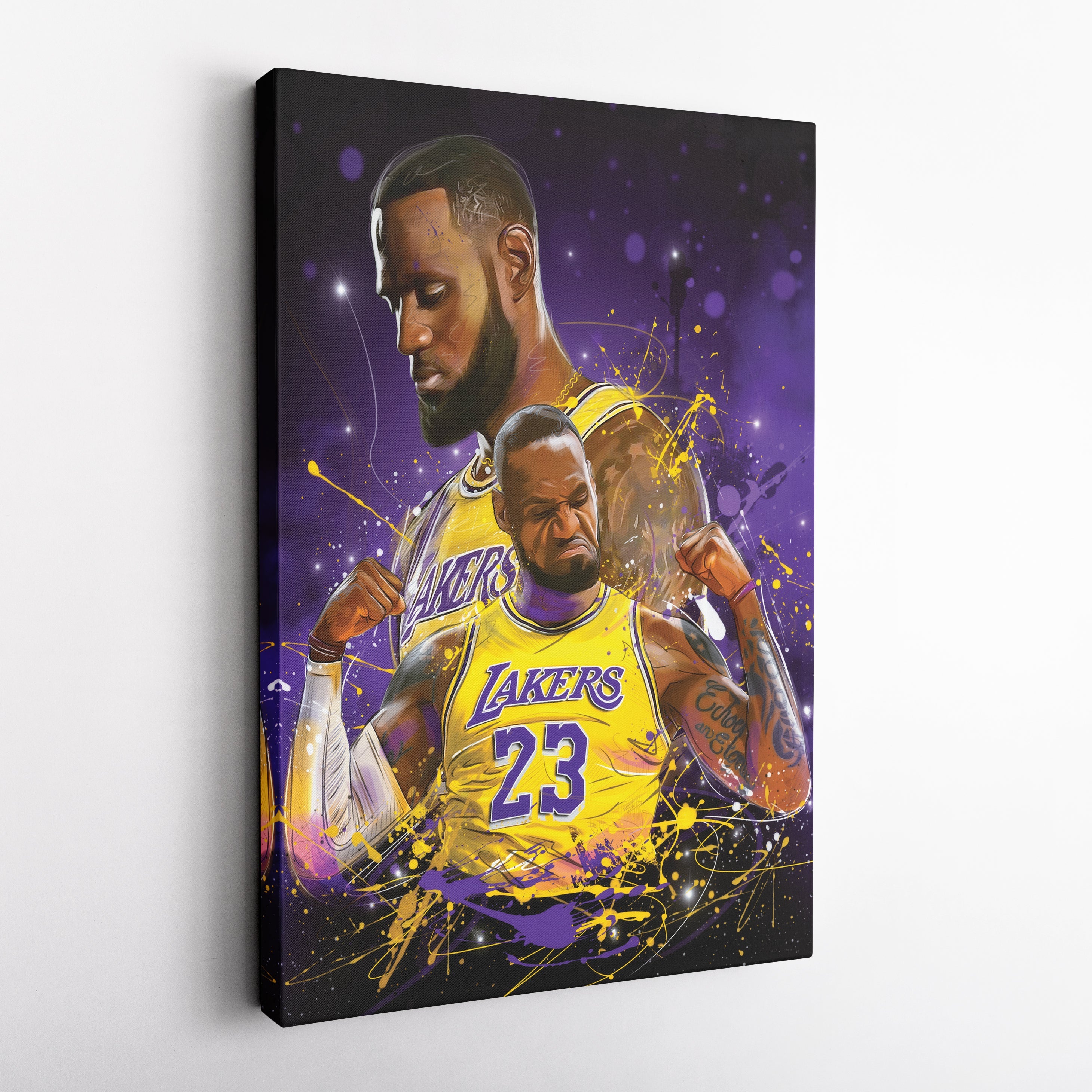 LeBron James Lakers Canvas – NBA Wall Art for Man Cave