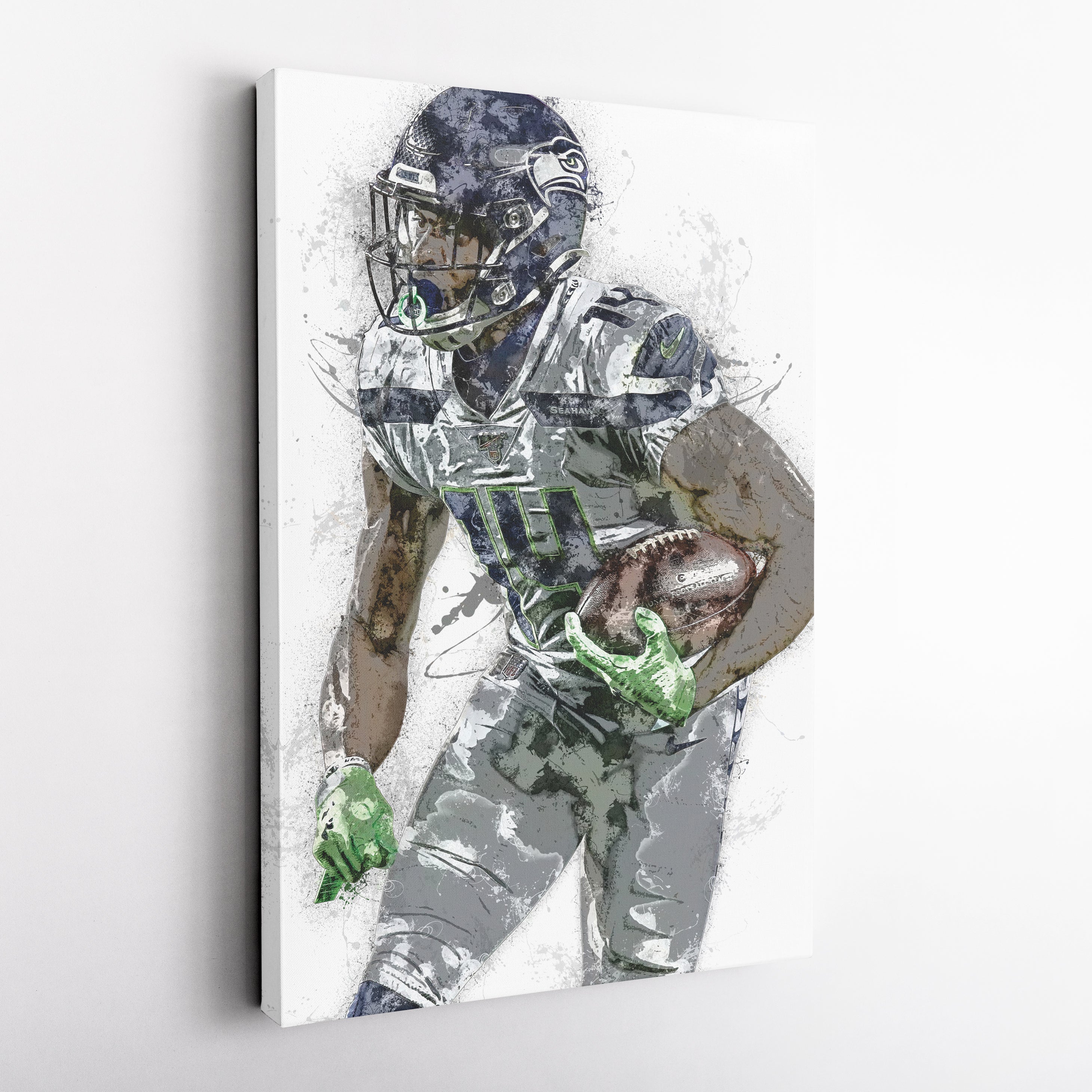 DK Metcalf Canvas Art – Seattle Seahawks Wall Decor