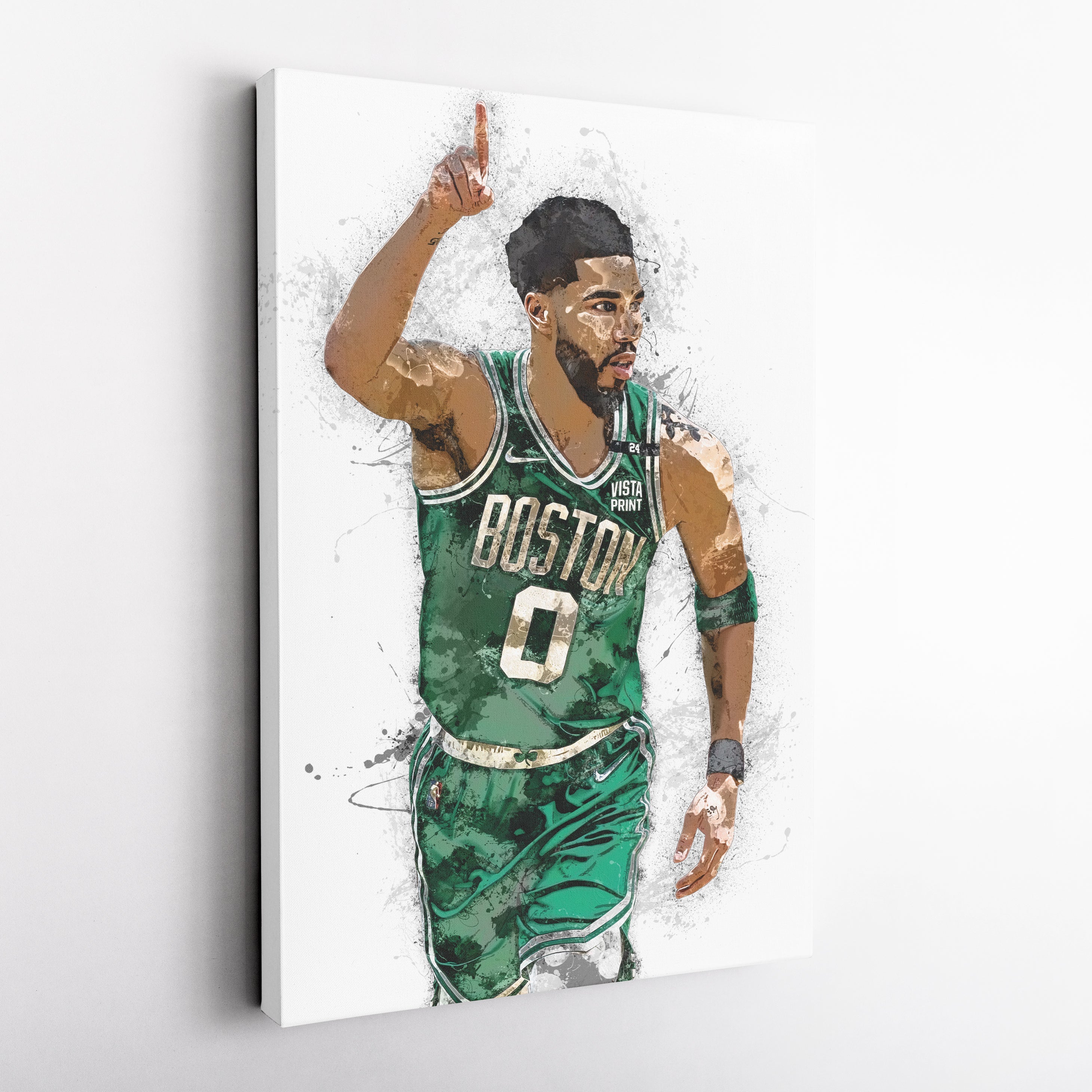 Jayson Tatum Canvas Art – Boston Celtics Superstar Wall Decor
