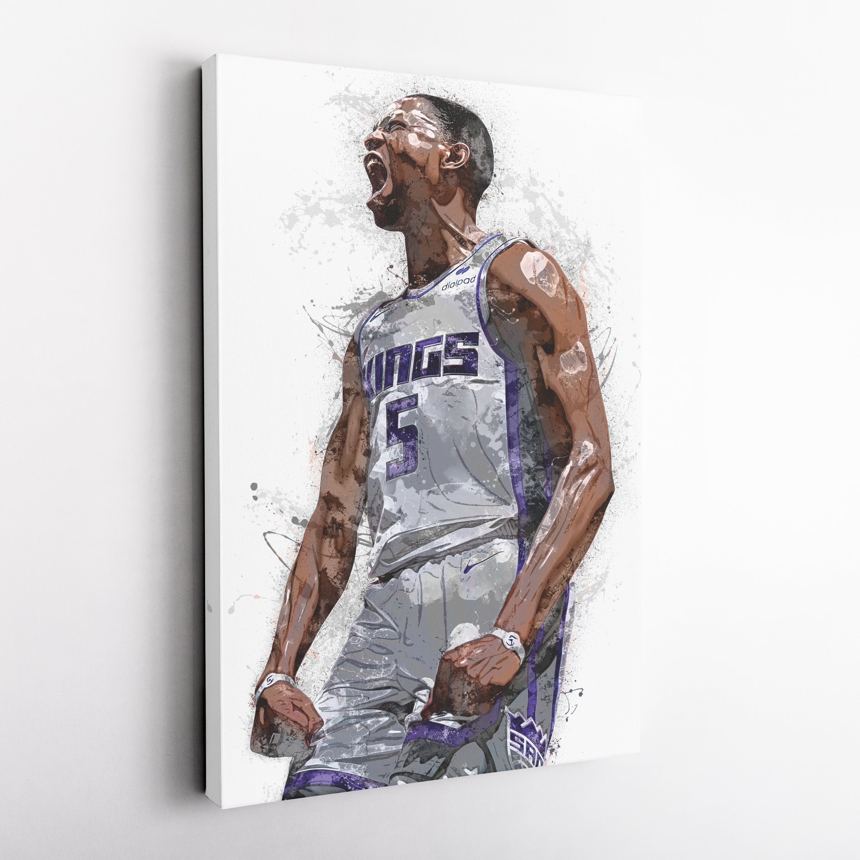 De'Aaron Fox Canvas Art – Sacramento Kings Wall Decor