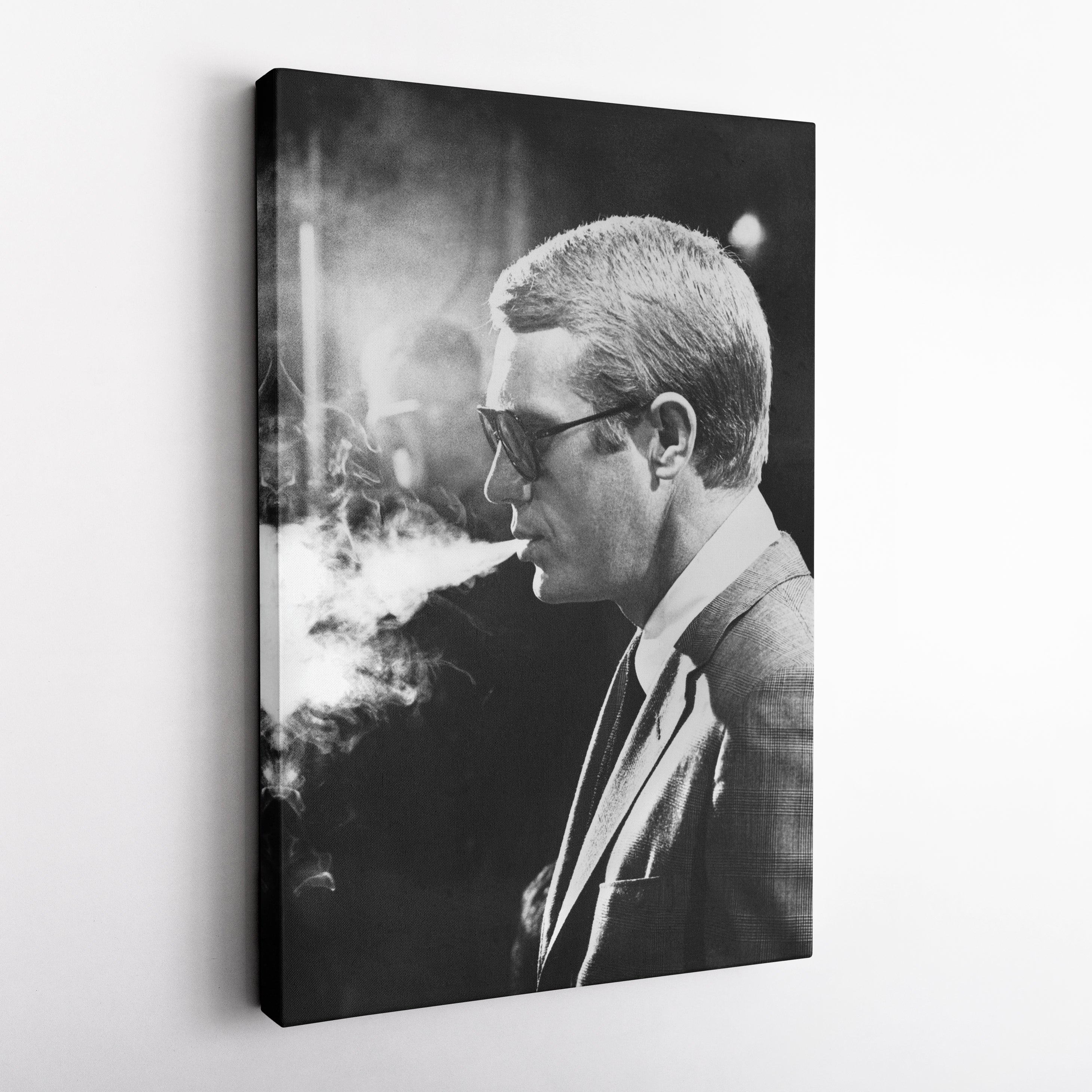 Steve McQueen Canvas Art – Classic Actor Wall Decor