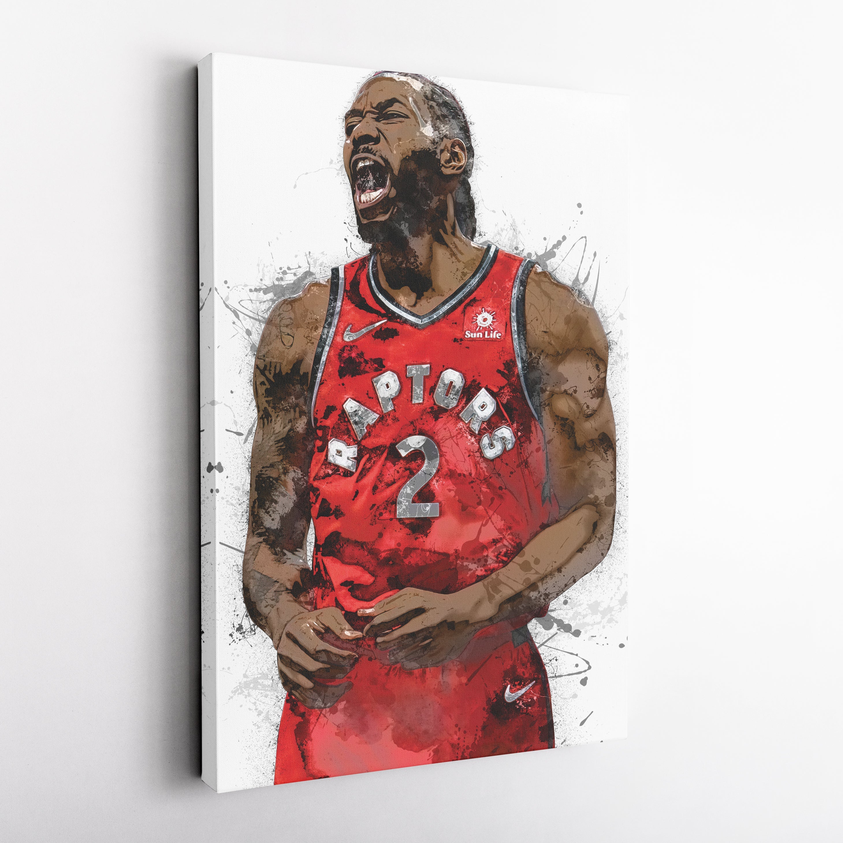 Kawhi Leonard Canvas Art – Toronto Raptors Wall Decor