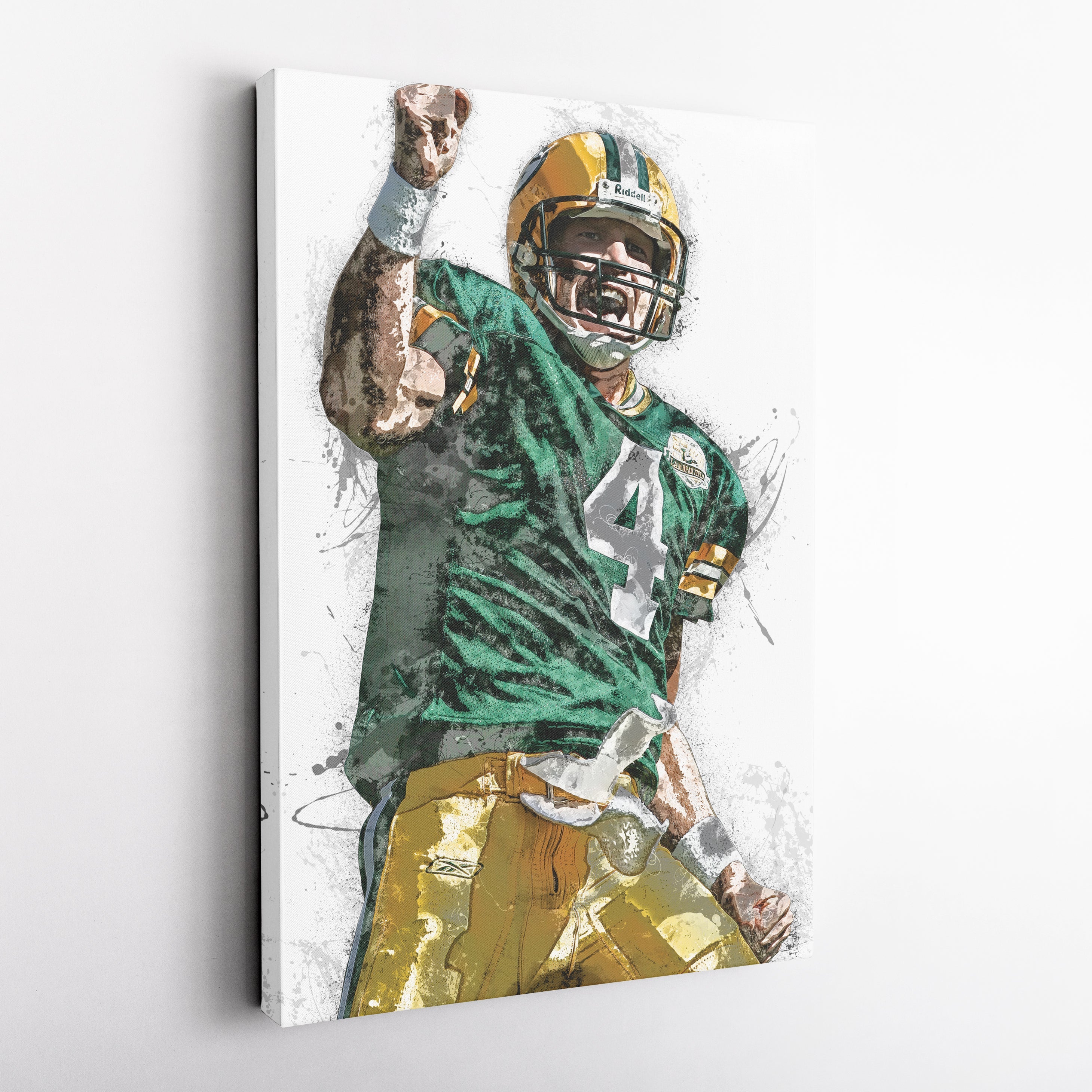 Brett Favre Canvas Art – Green Bay Packers Wall Decor