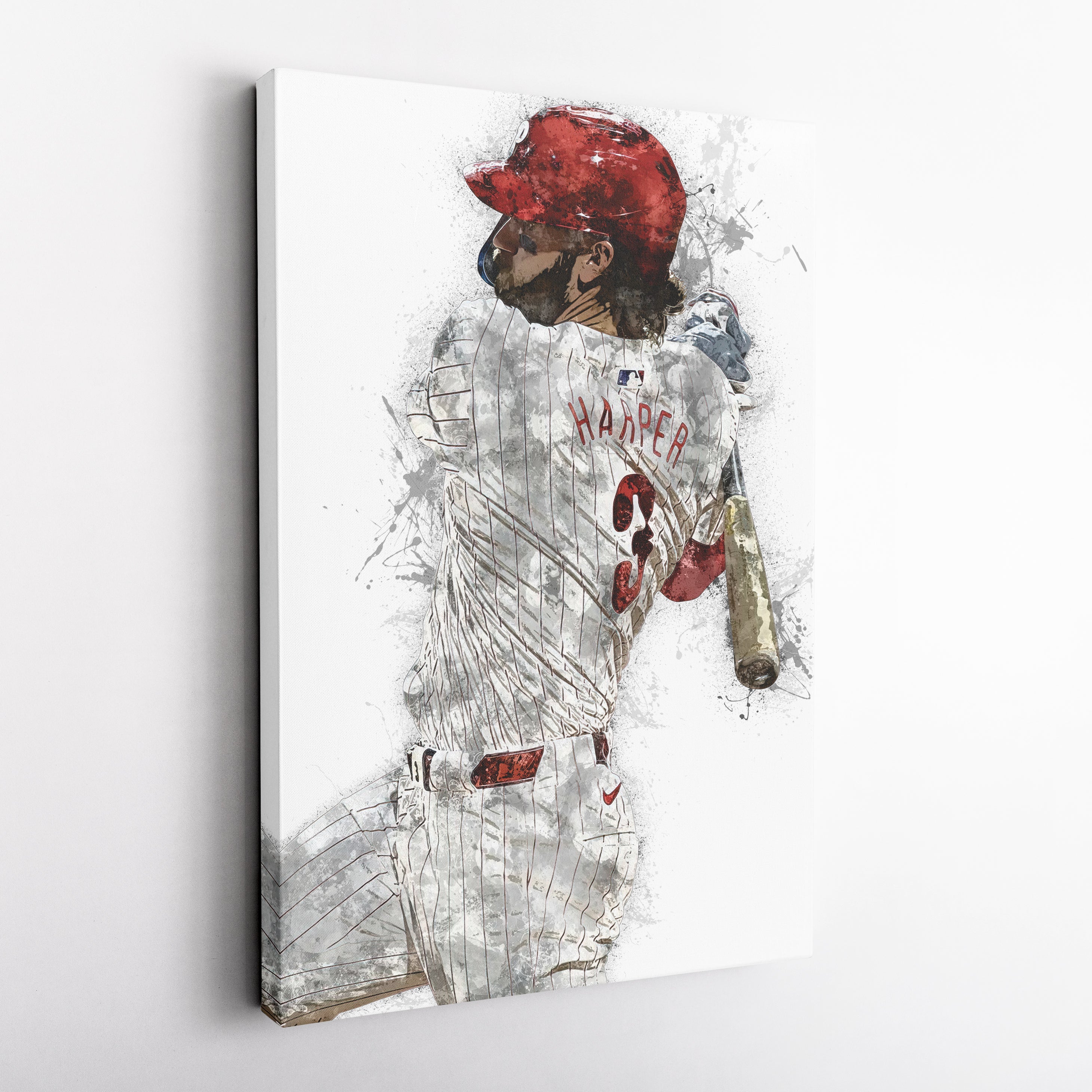 Bryce Harper Canvas Art – Philadelphia Phillies Wall Decor