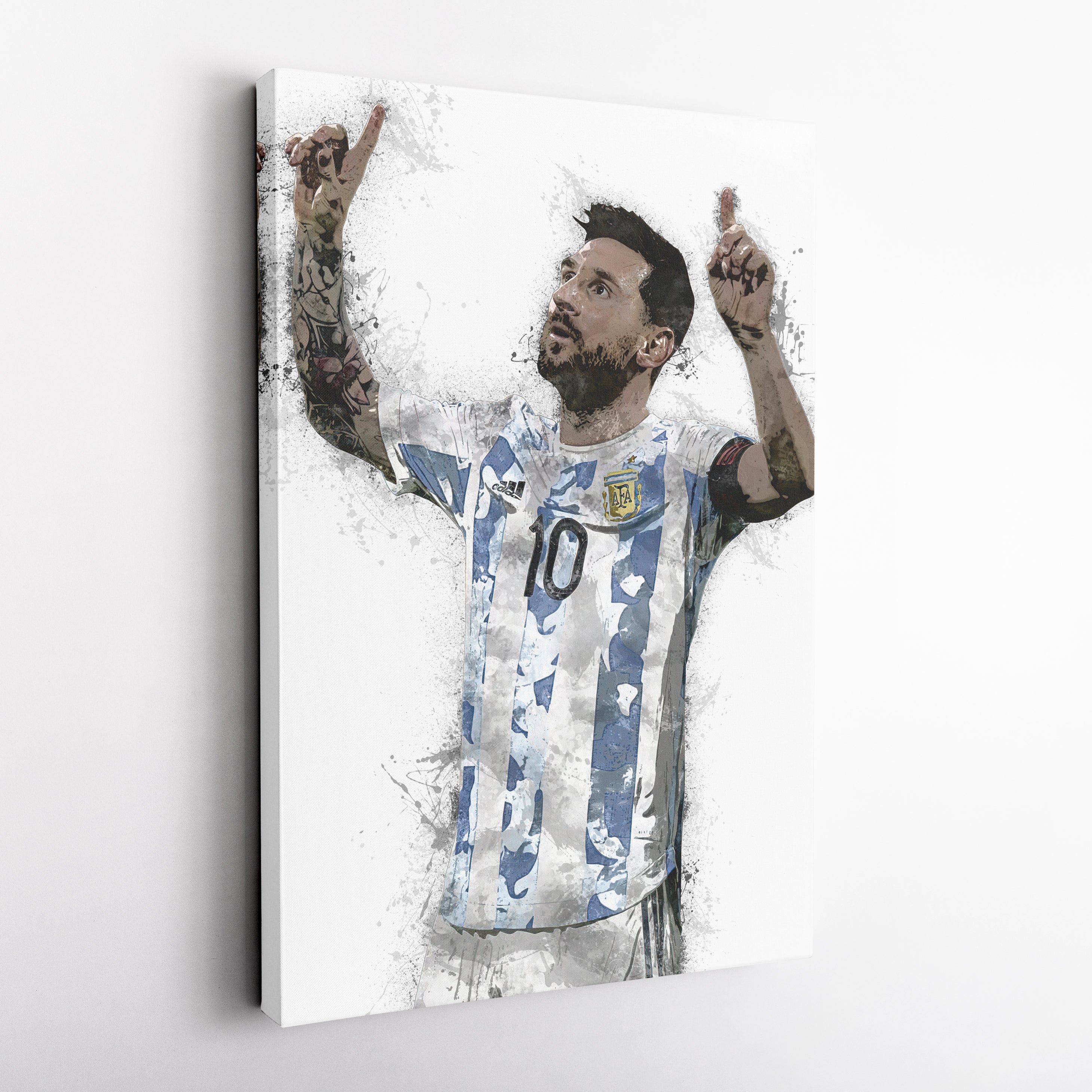 Lionel Messi Canvas Art – Argentina National Team Wall Decor