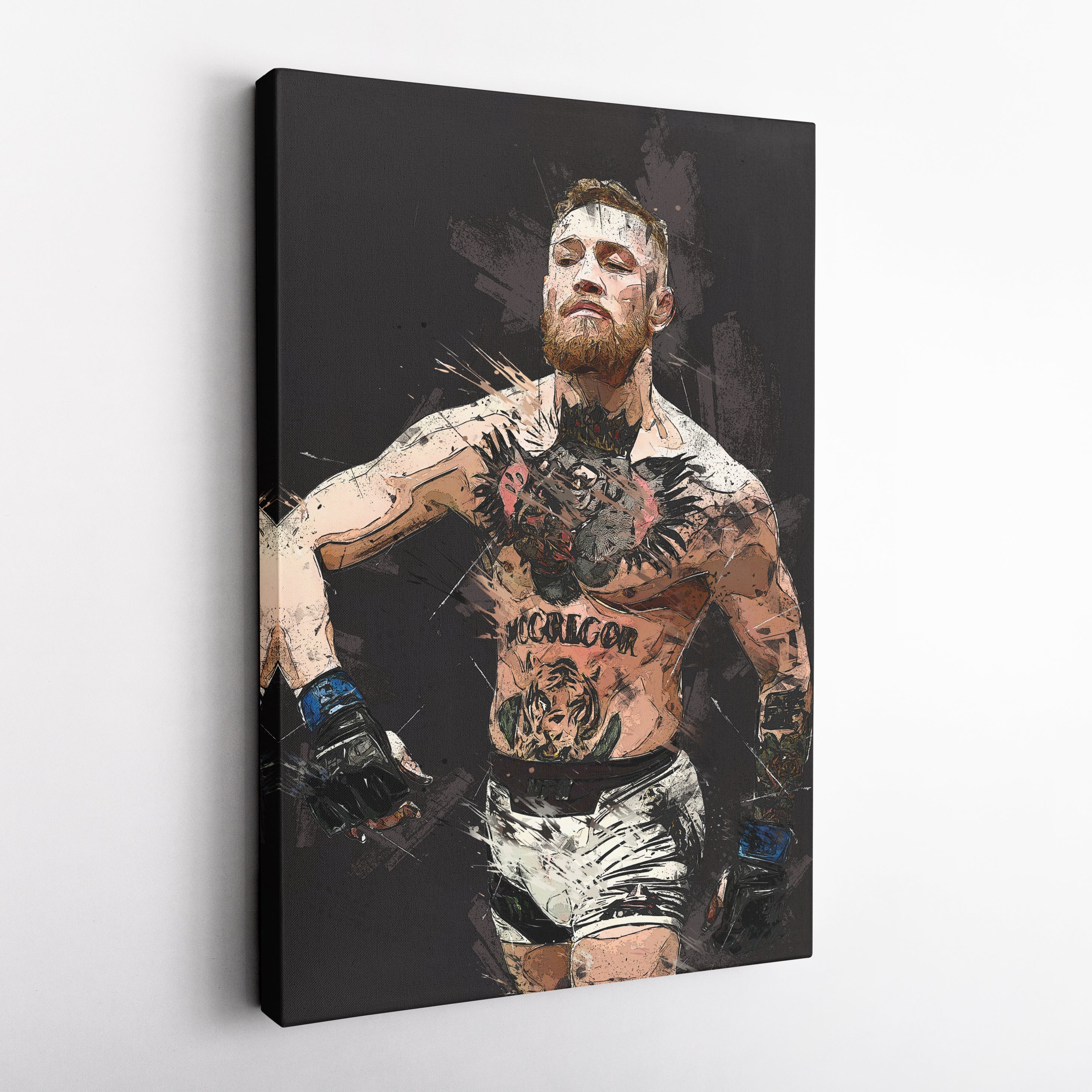 Conor McGregor Canvas Art – MMA Fighter Wall Decor