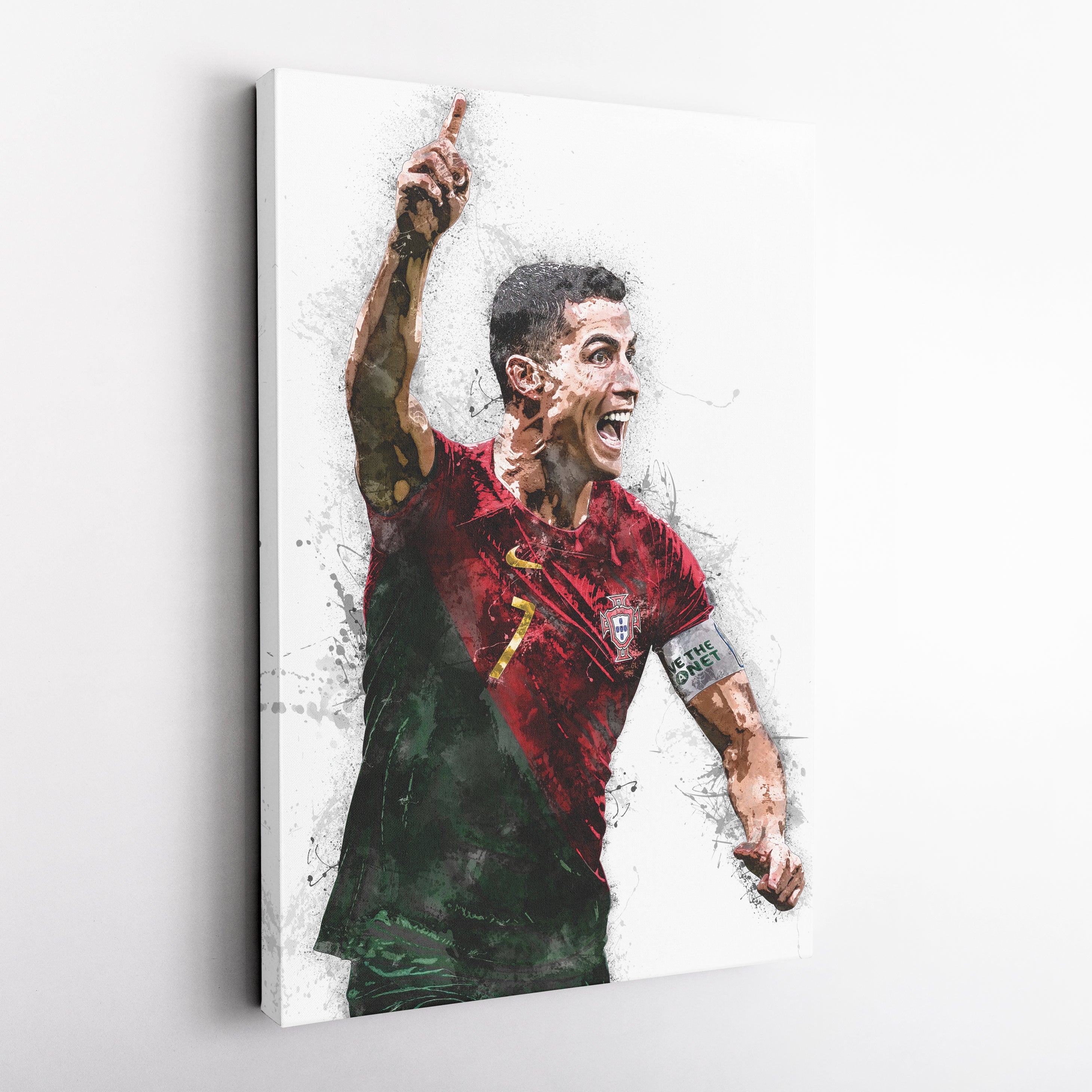 Cristiano Ronaldo Canvas Art – Portugal National Team Wall Decor