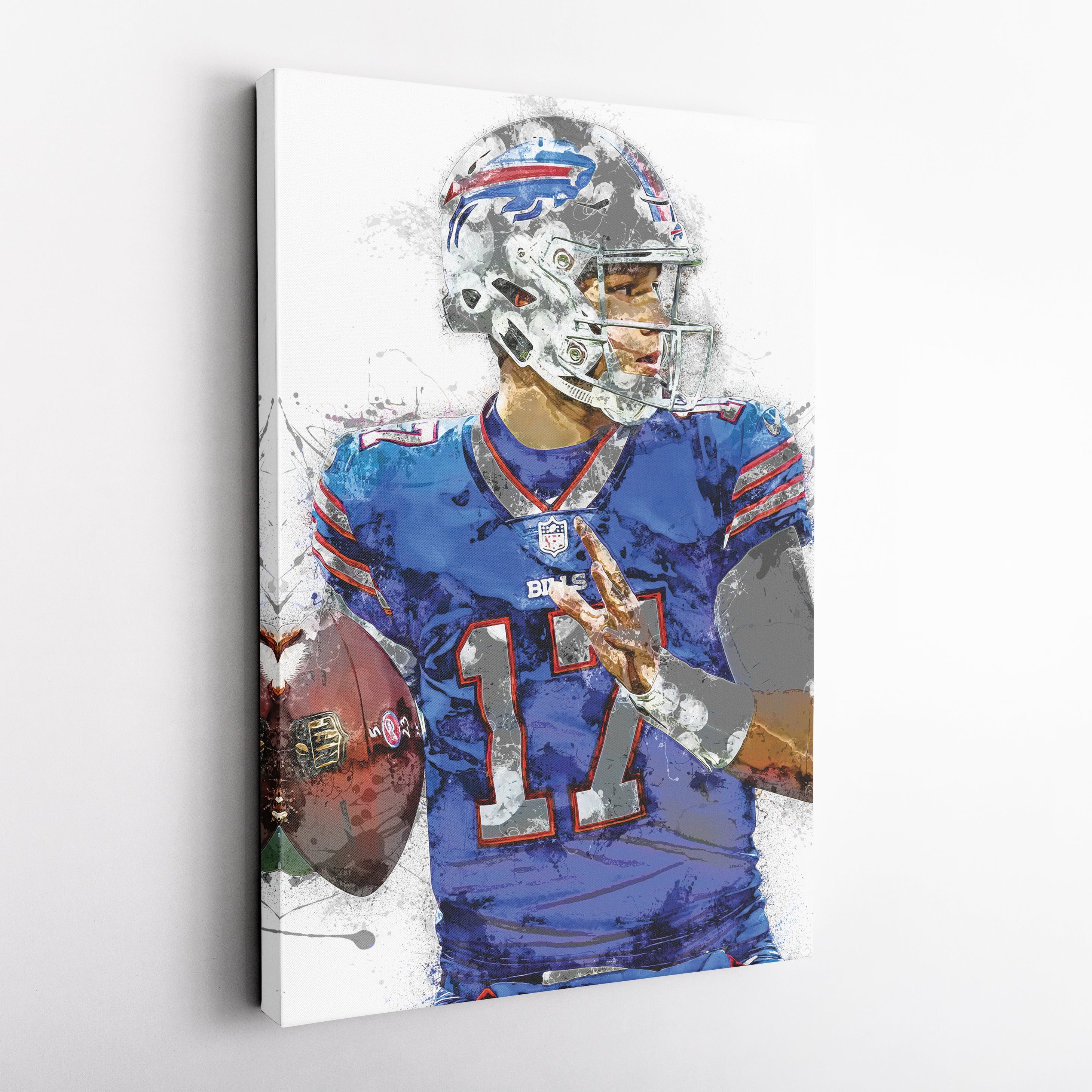 Josh Allen Canvas Art – Buffalo Bills Wall Decor