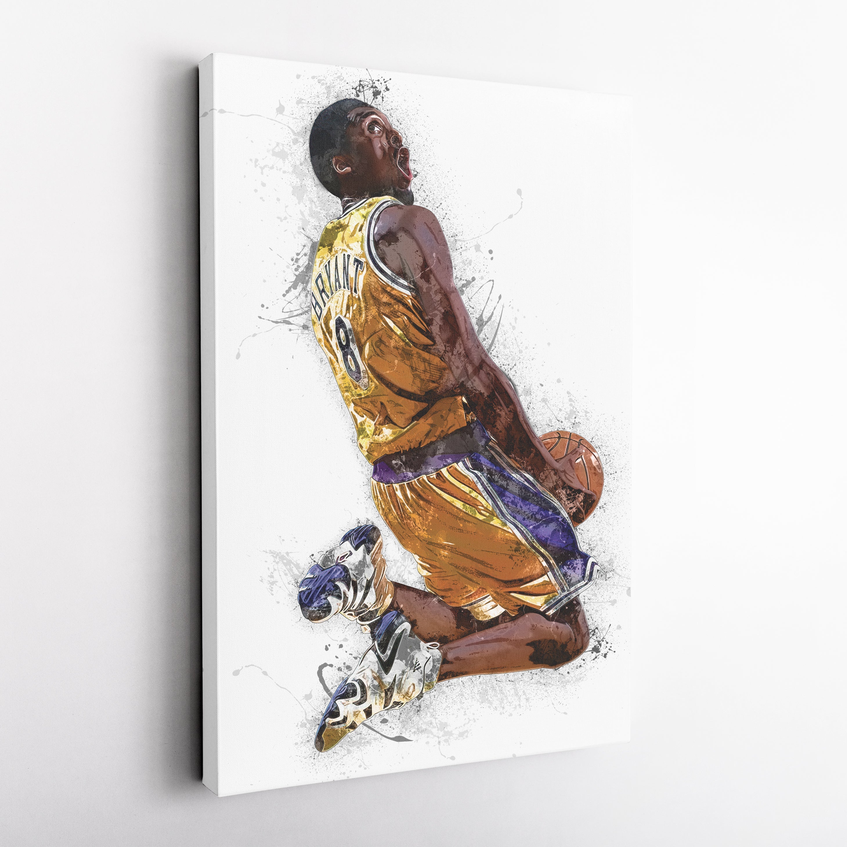 Kobe Bryant Canvas Art – Los Angeles Lakers Wall Decor