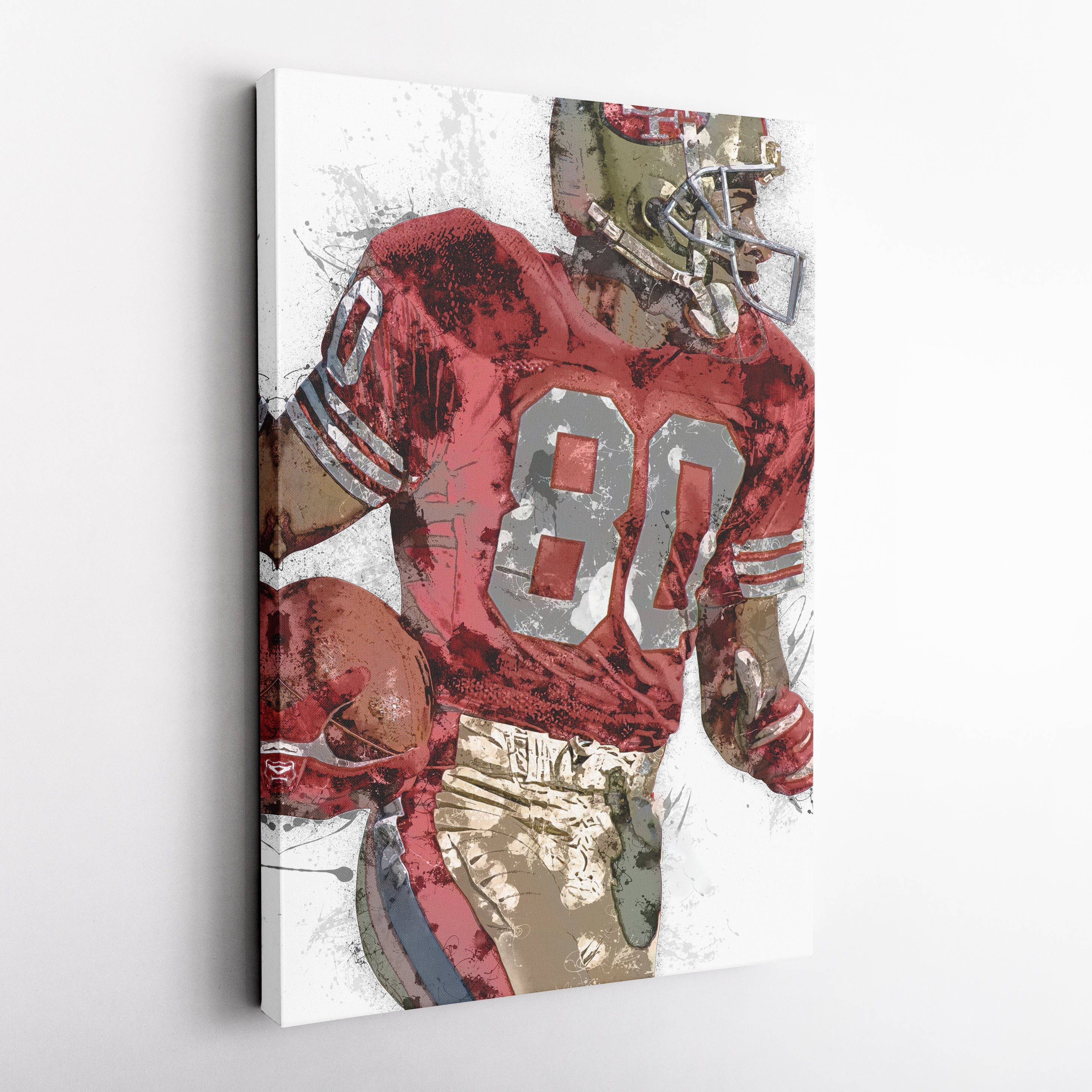 Jerry Rice Canvas Art – San Francisco 49ers Wall Decor