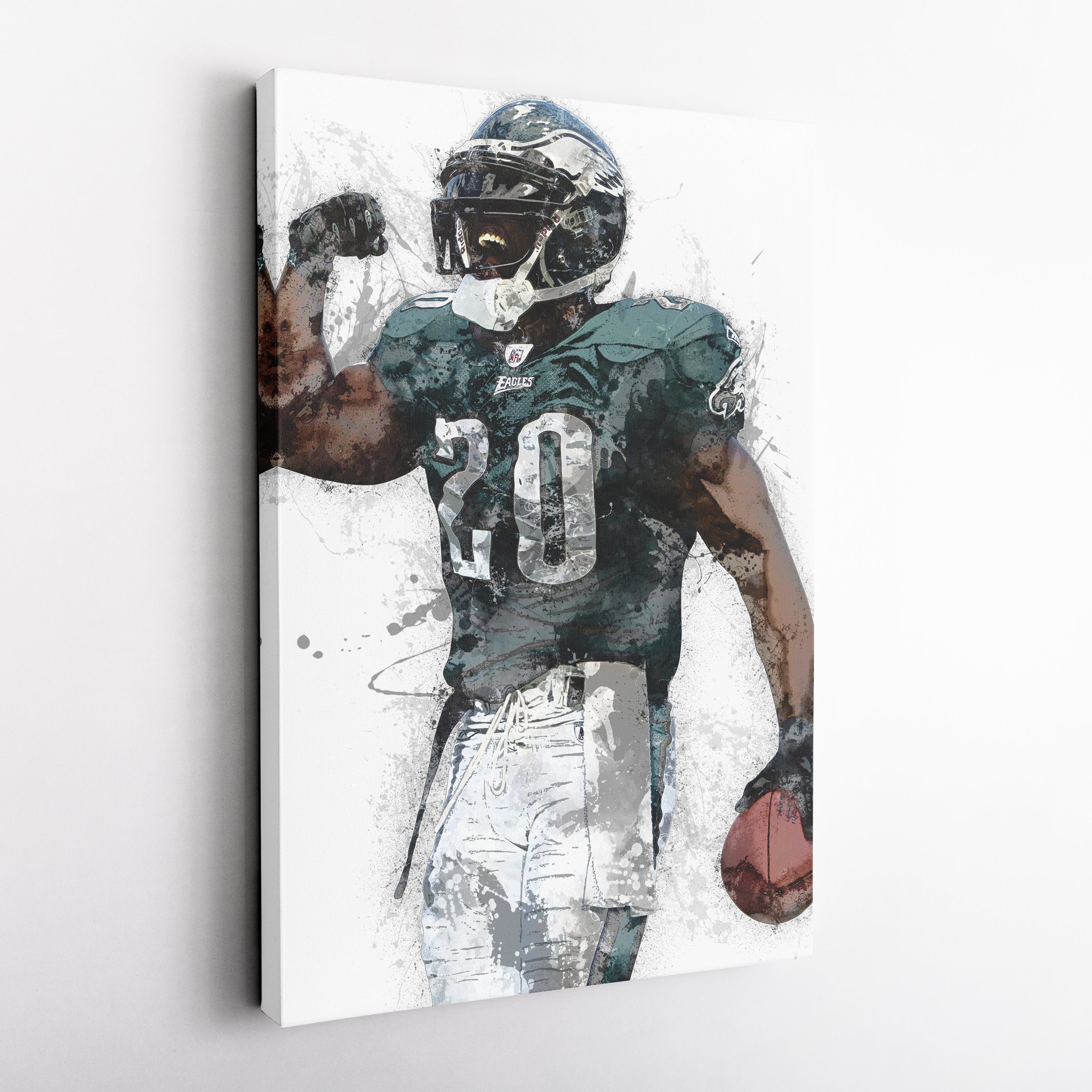 Brian Dawkins Canvas Art – Philadelphia Eagles Wall Decor
