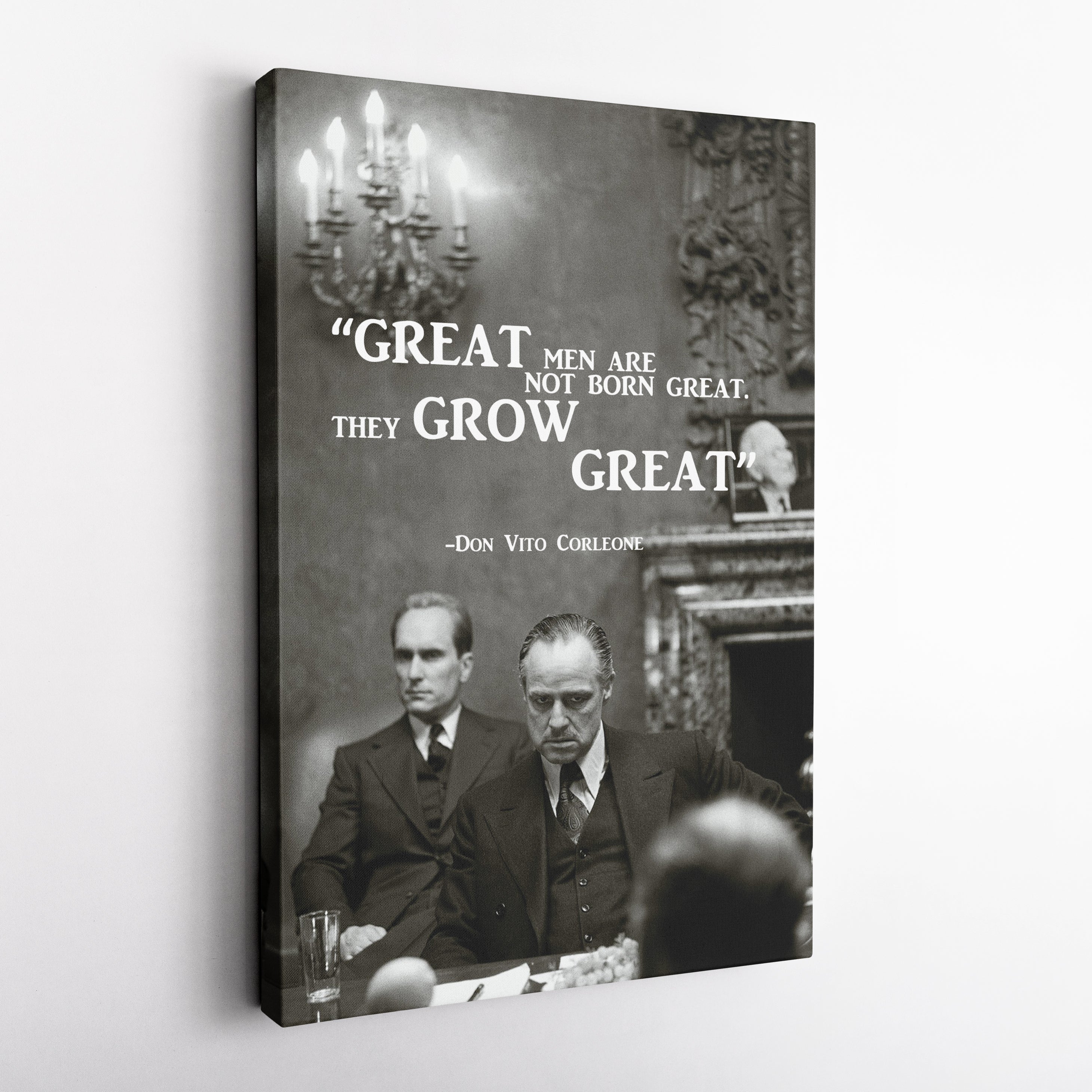 The Godfather Quote Canvas Art – Vito Corleone Decor