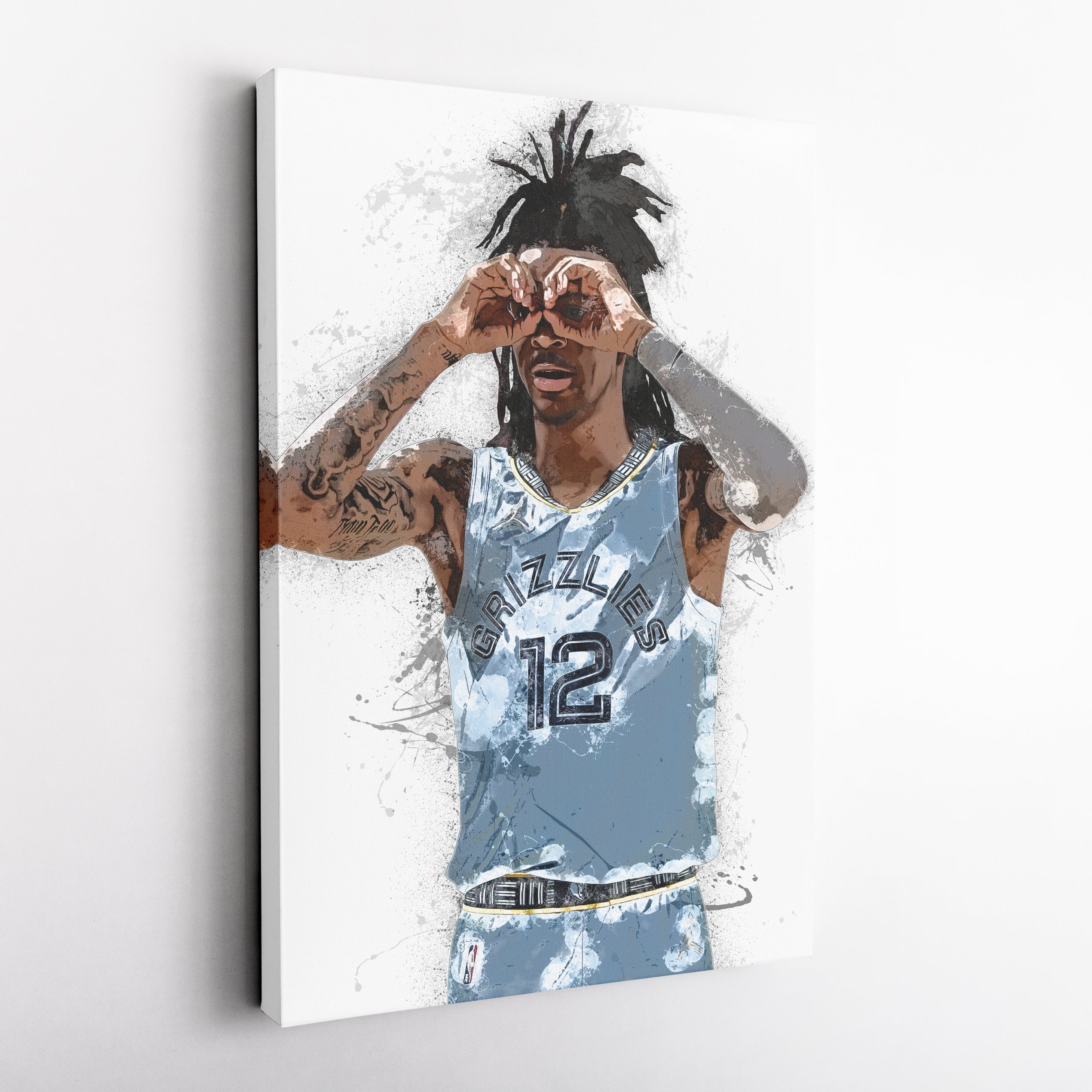 Ja Morant Canvas Art – Memphis Grizzlies Wall Decor