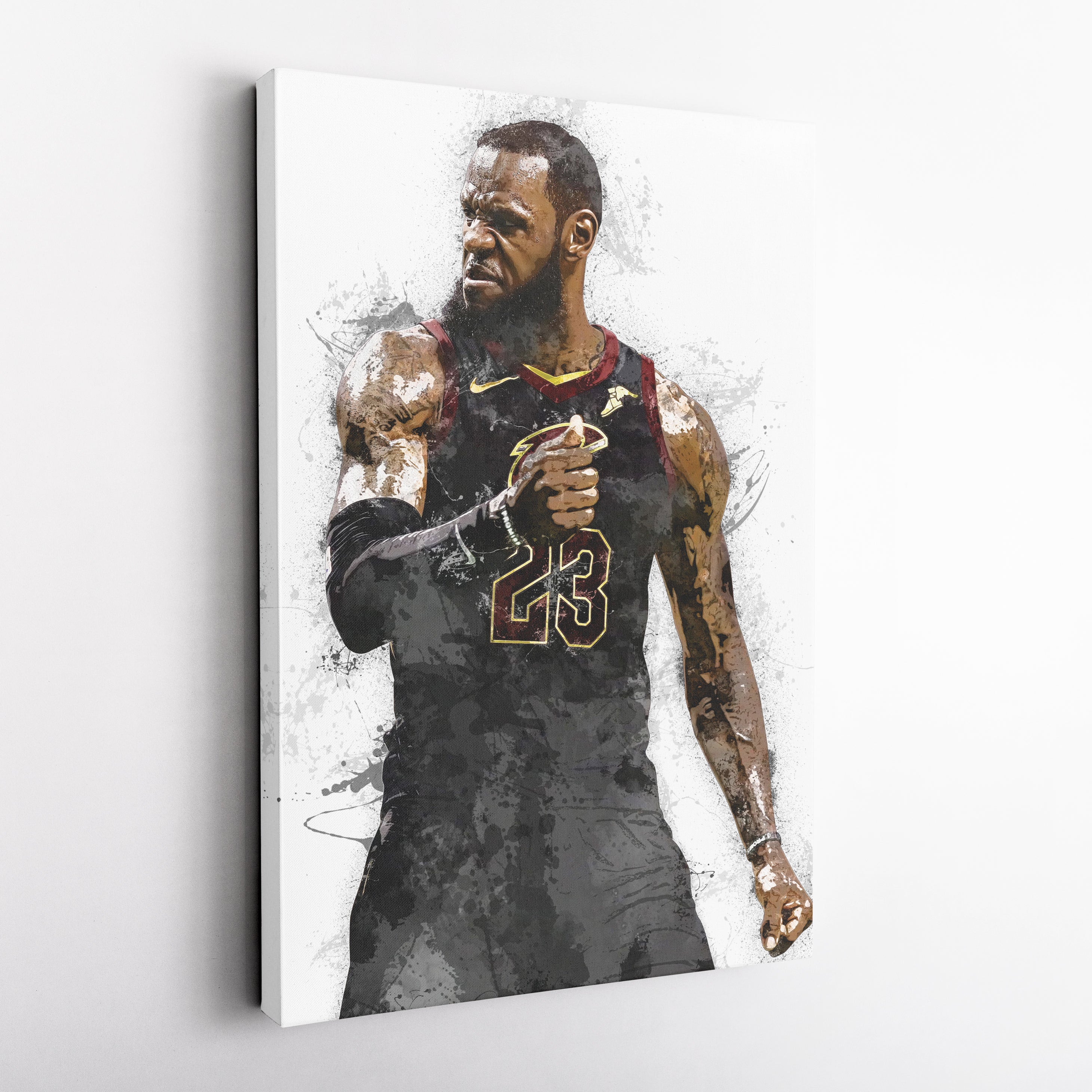 LeBron James Canvas Art – Cleveland Cavaliers Wall Decor