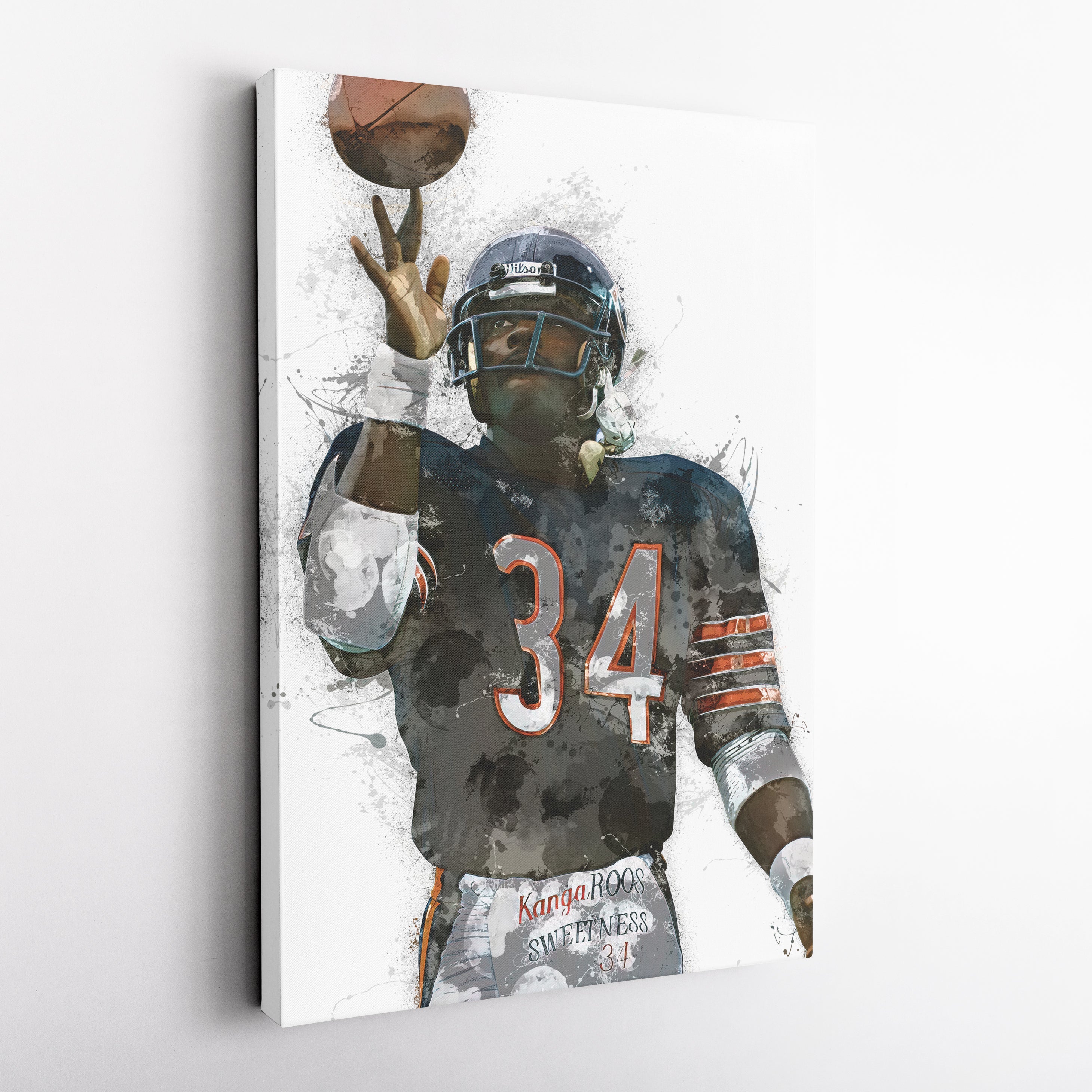 Walter Payton Canvas Art – Chicago Bears Wall Decor